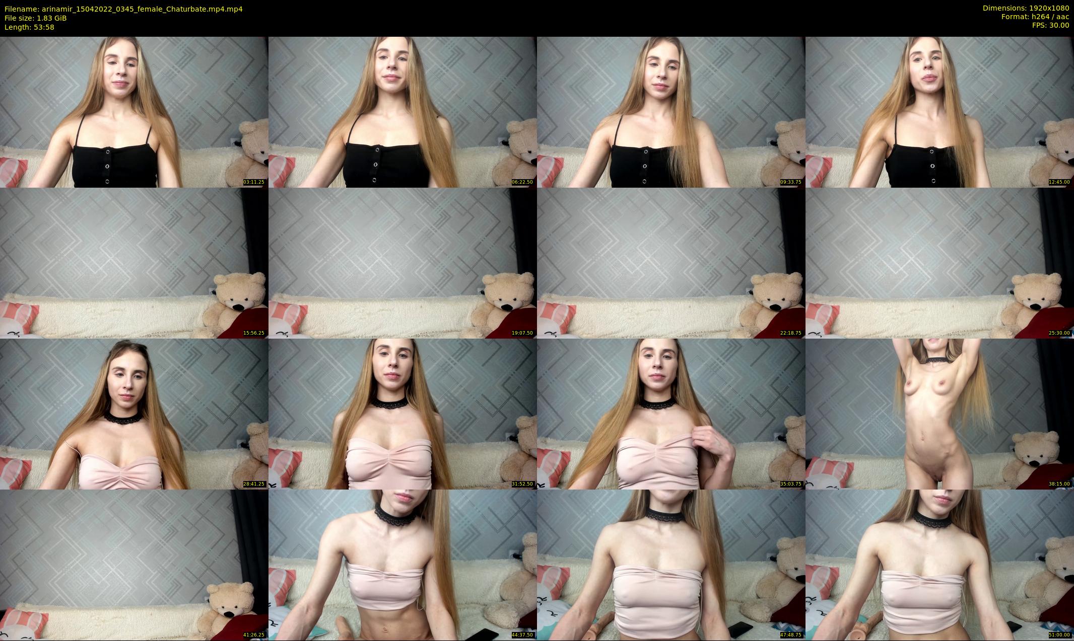 arinamir — 54 minute Chaturbate female cam show recording, 1080p, Apr 15, 2022