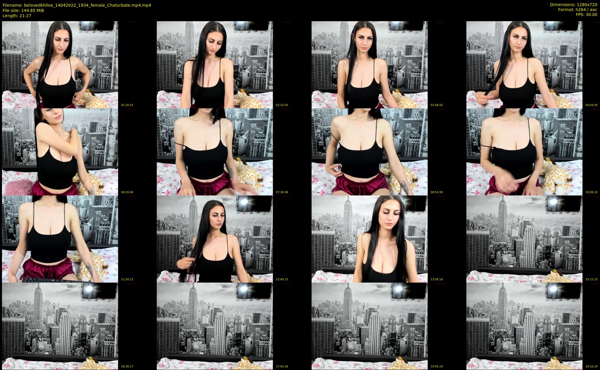 belovedkhlloe — 22 minute Chaturbate female cam show recording, 720p, Apr 14, 2022