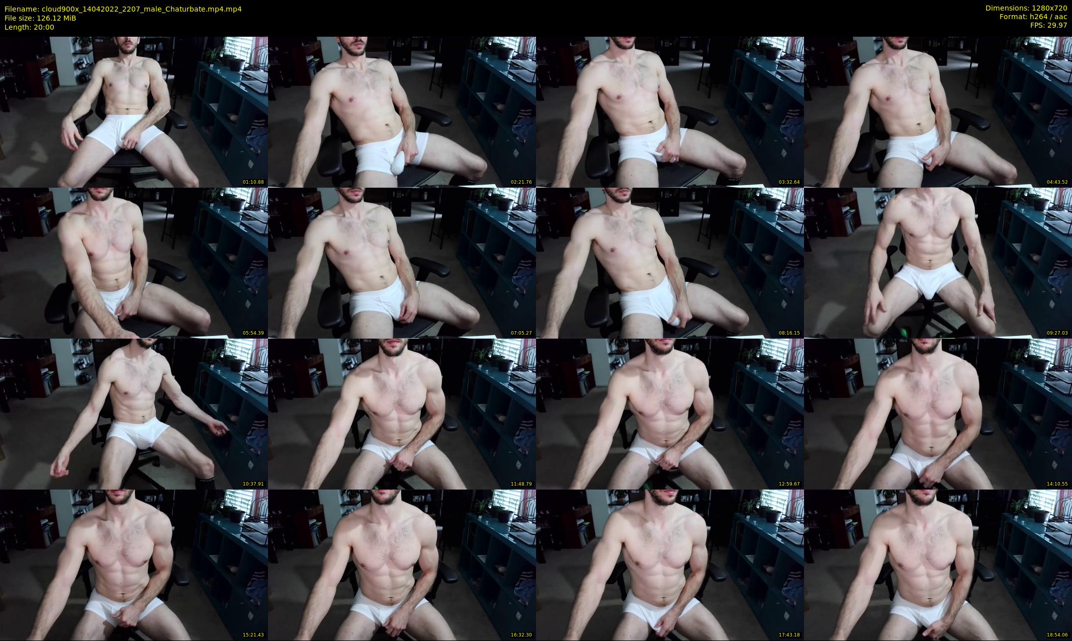 cloud900x — 20 minute Chaturbate male cam show recording, 720p, Apr 14, 2022