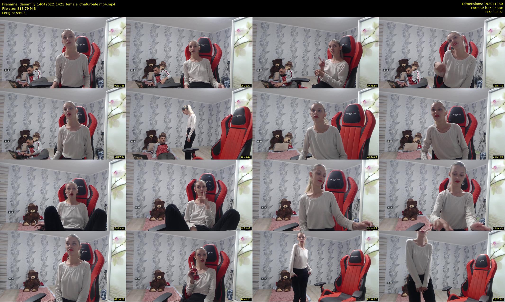 danamily — 55 minute Chaturbate female cam show recording, 1080p, Apr 14, 2022
