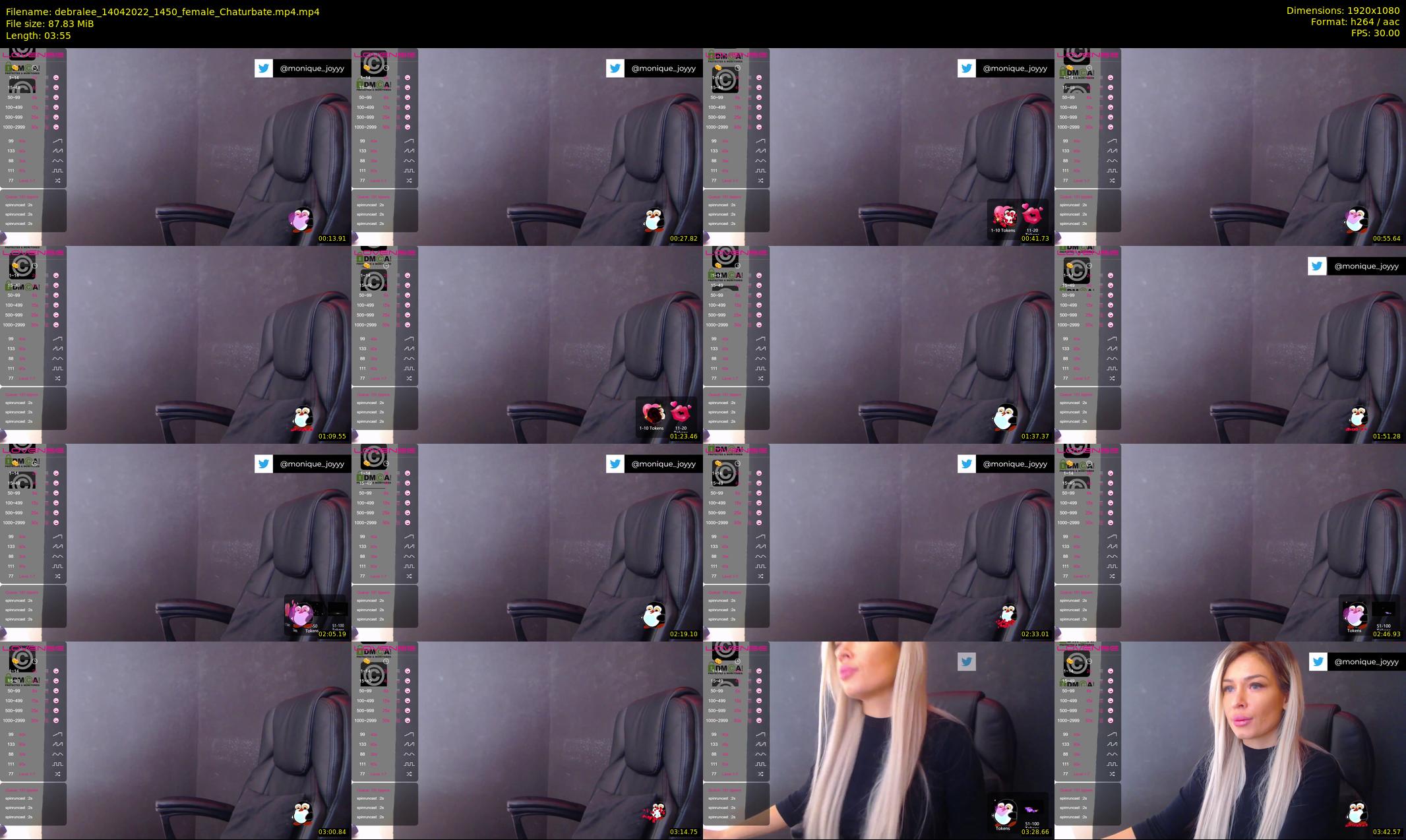 debralee — 4 minute Chaturbate female cam show recording, 1080p, Apr 14, 2022