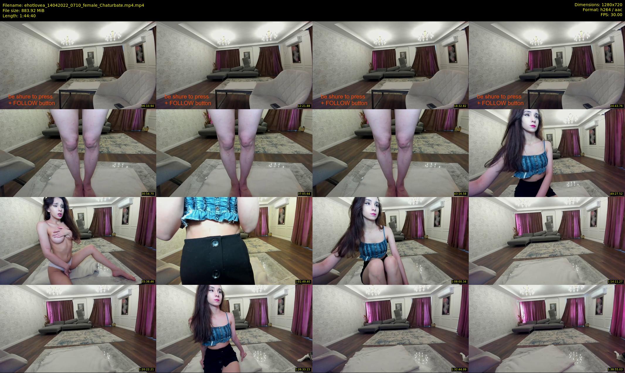 ehotlovea — 105 minute Chaturbate female cam show recording, 720p, Apr 14, 2022