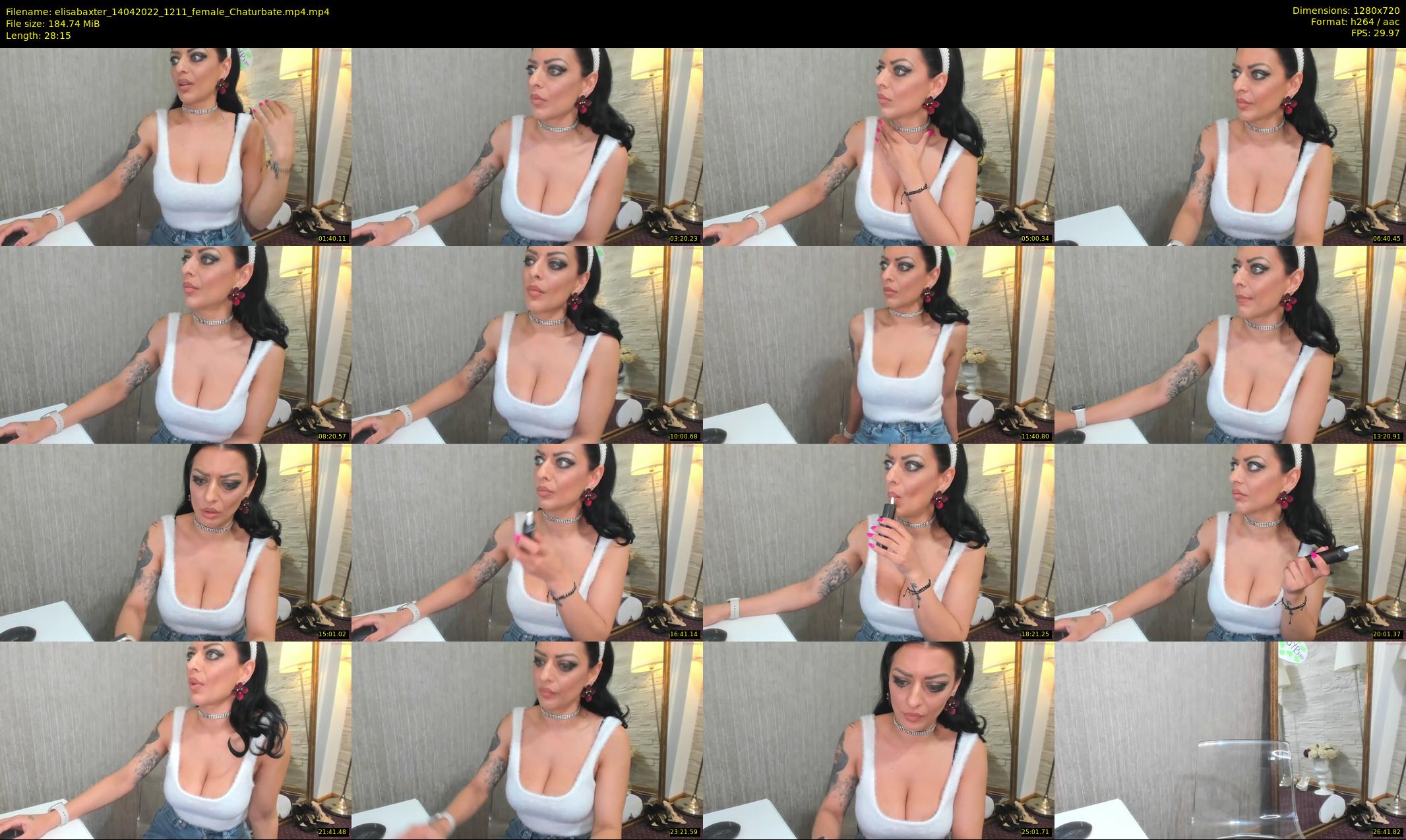 elisabaxter — 29 minute Chaturbate female cam show recording, 720p, Apr 14, 2022
