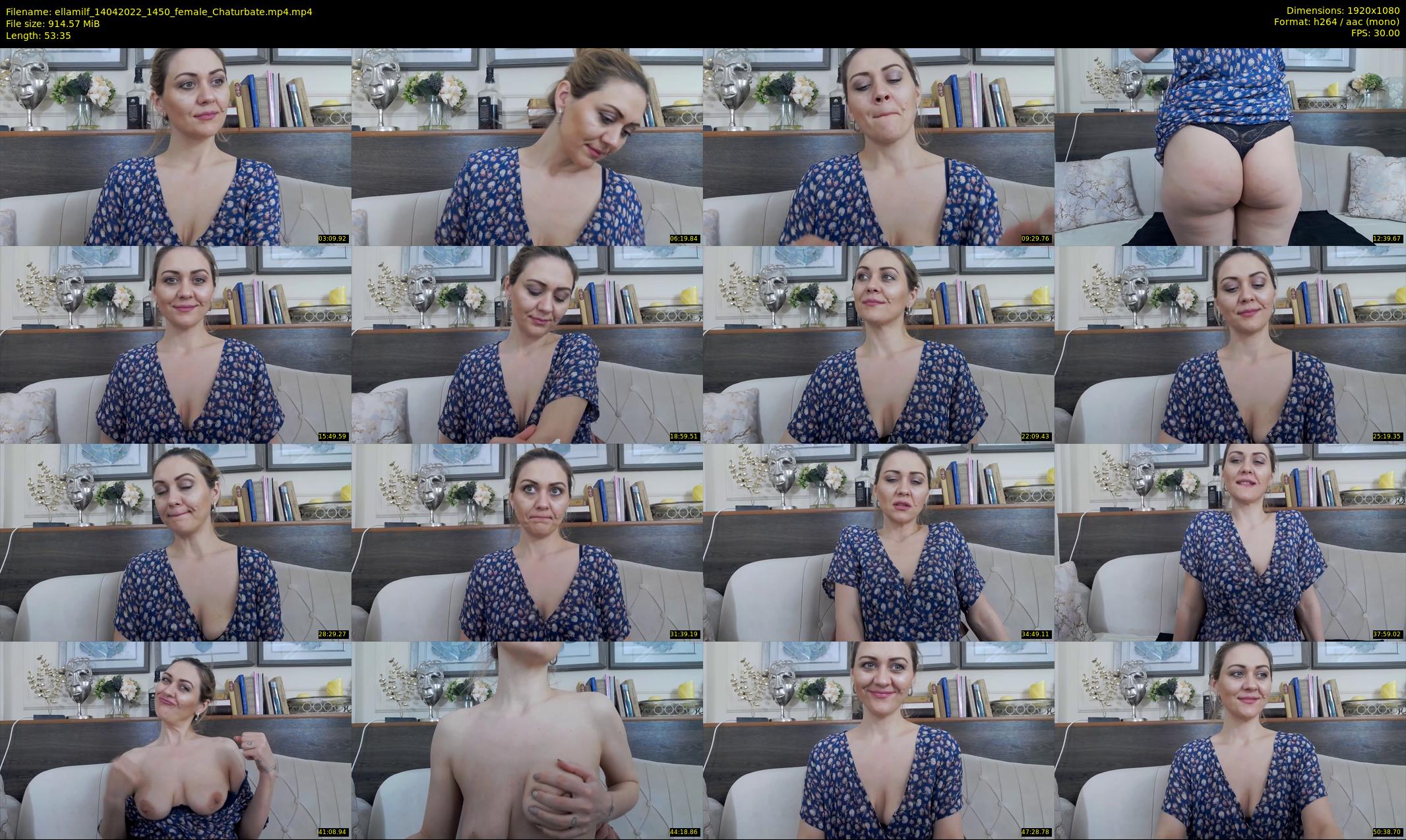 ellamilf — 54 minute Chaturbate female cam show recording, 1080p, Apr 14, 2022