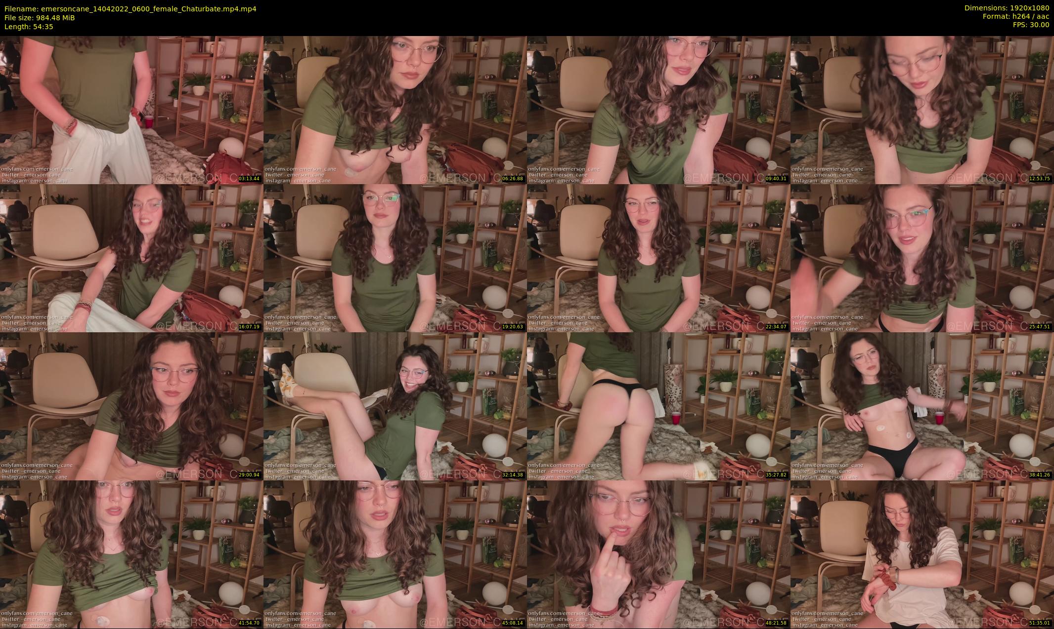 emersoncane — 55 minute Chaturbate female cam show recording, 1080p, Apr 14, 2022