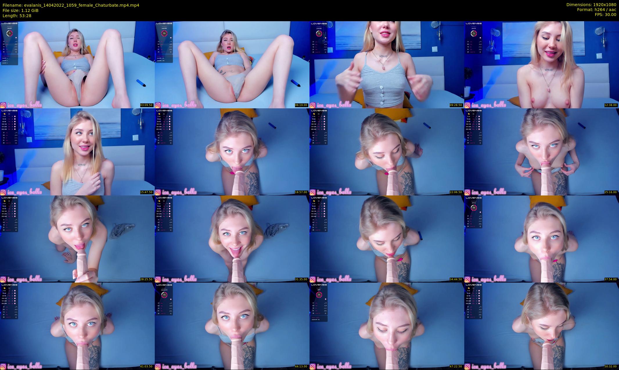 evalanis — 54 minute Chaturbate couple cam show recording, 1080p, Apr 14, 2022