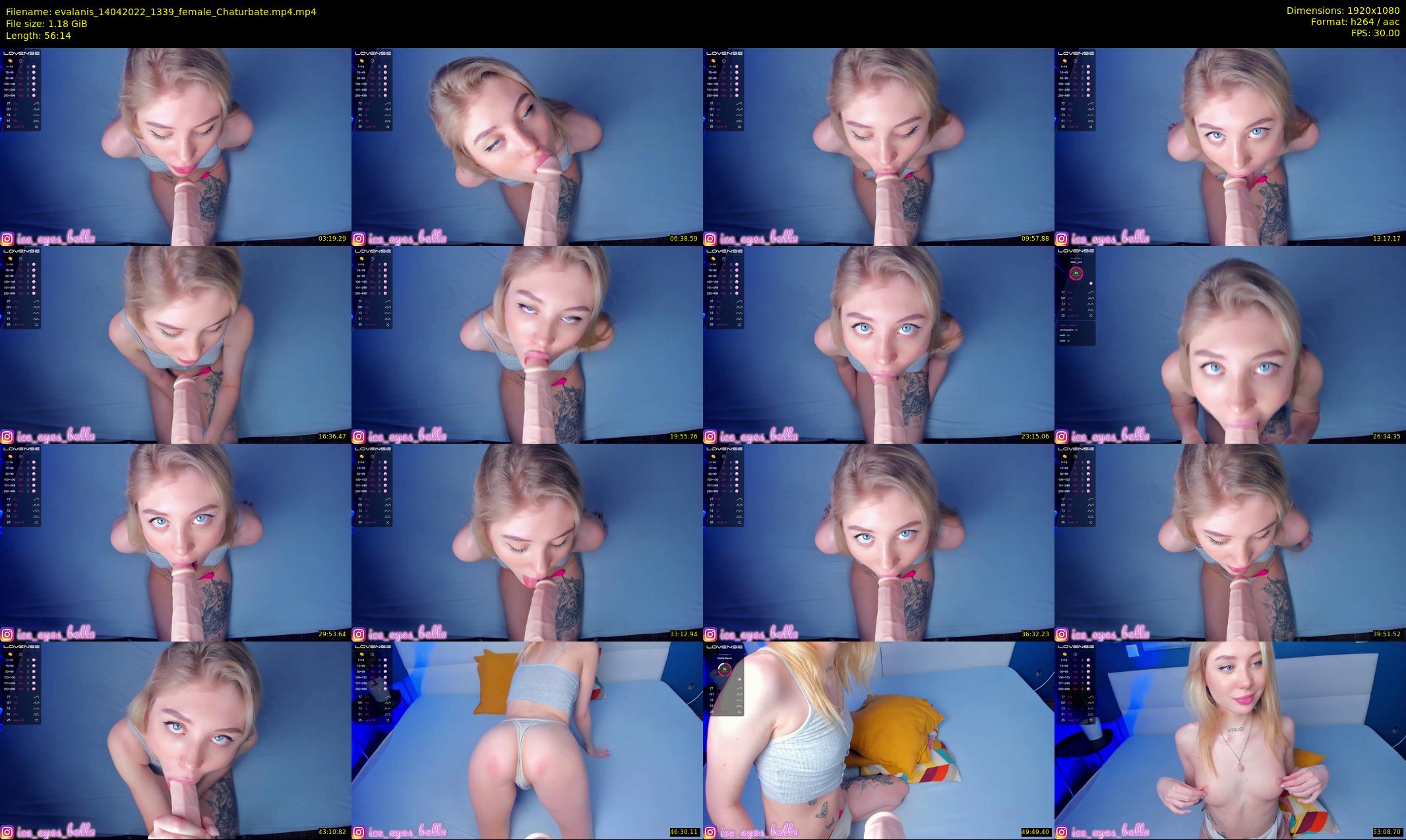 evalanis — 57 minute Chaturbate couple cam show recording, 1080p, Apr 14, 2022