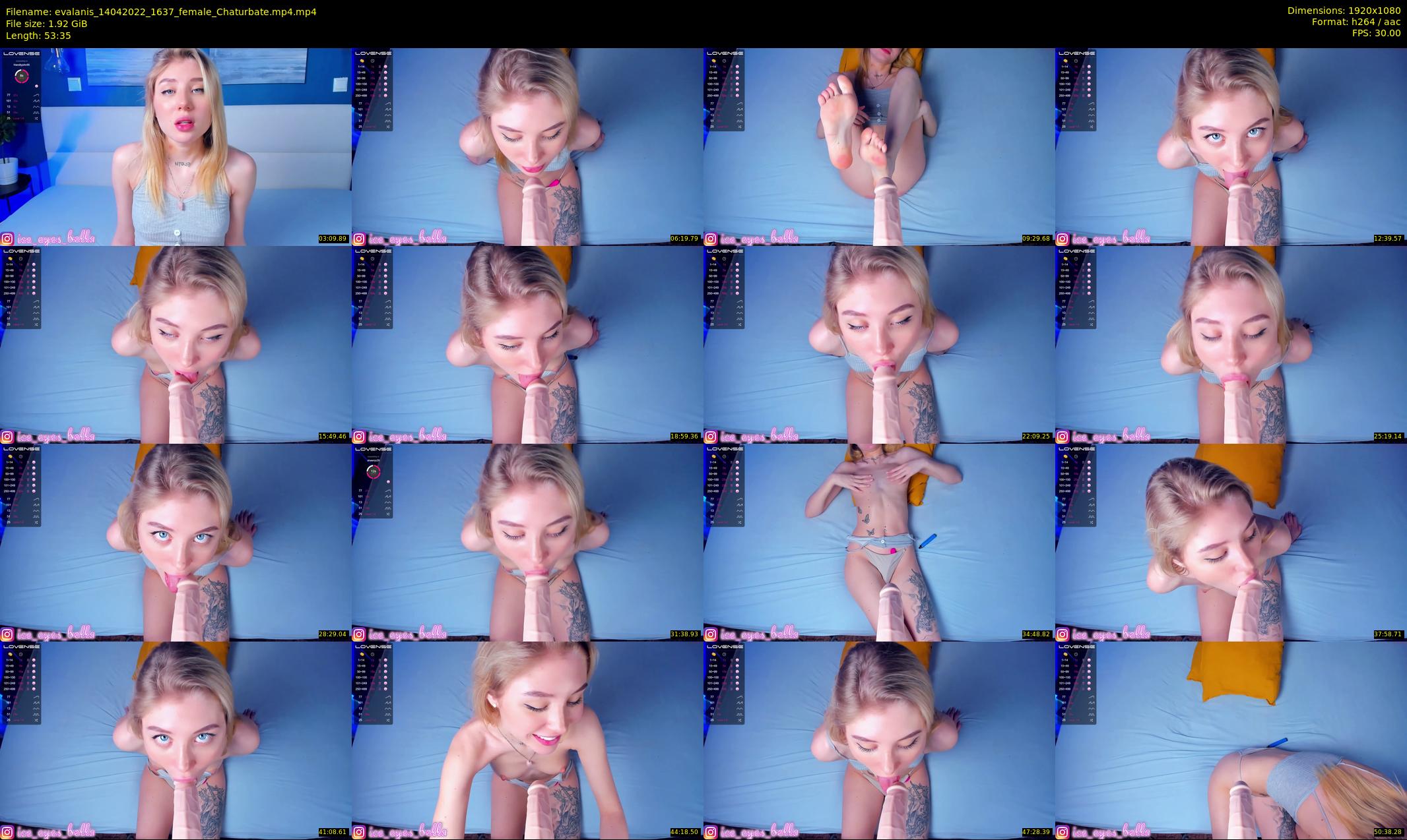 evalanis — 54 minute Chaturbate couple cam show recording, 1080p, Apr 14, 2022