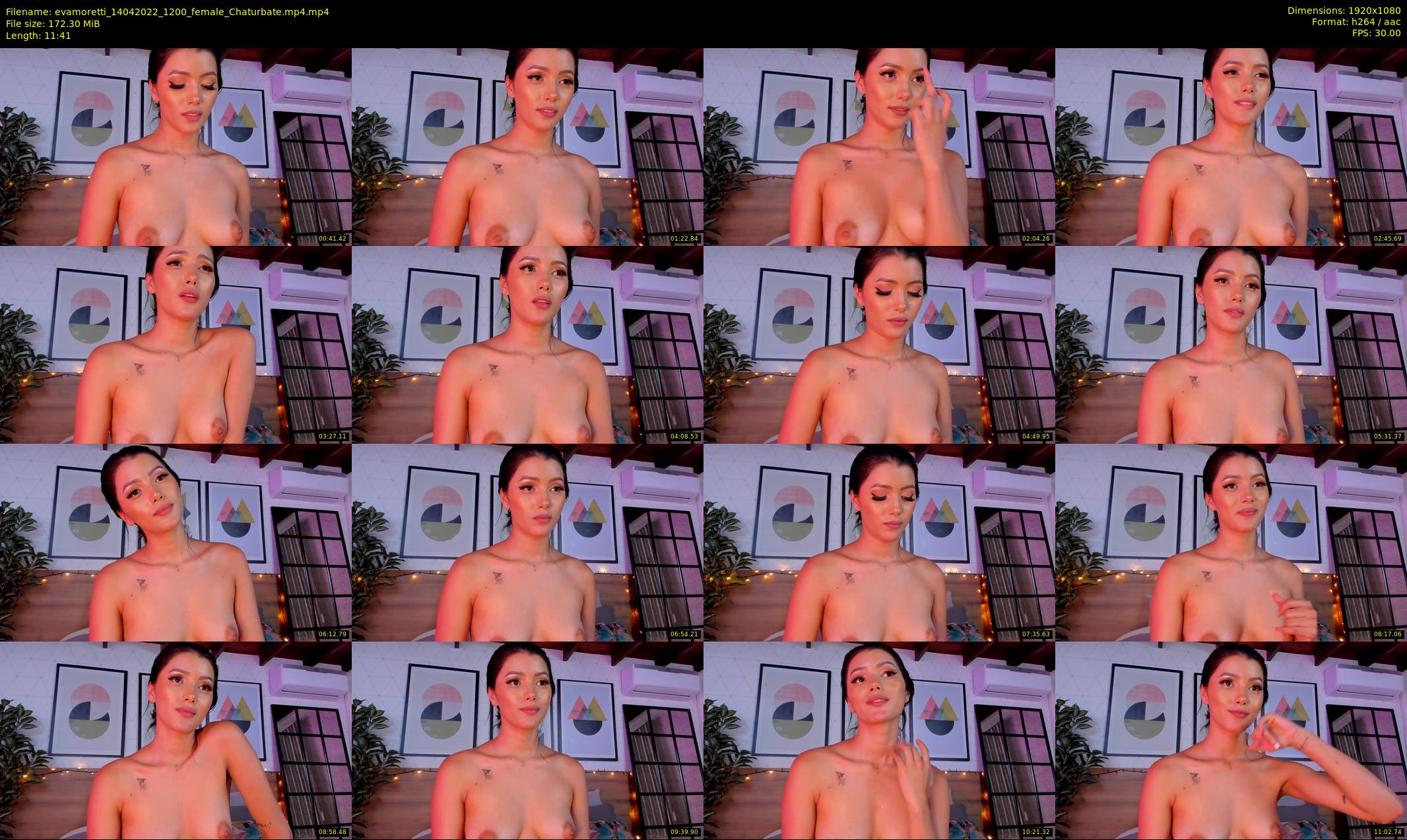 evamoretti — 12 minute Chaturbate female cam show recording, 1080p, Apr 14, 2022