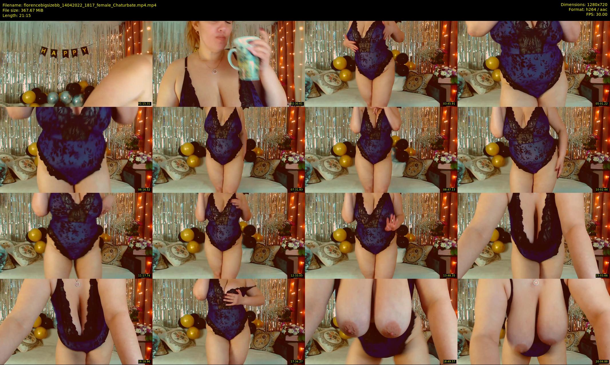 florencebigsizebb — 22 minute Chaturbate female cam show recording, 720p, Apr 14, 2022