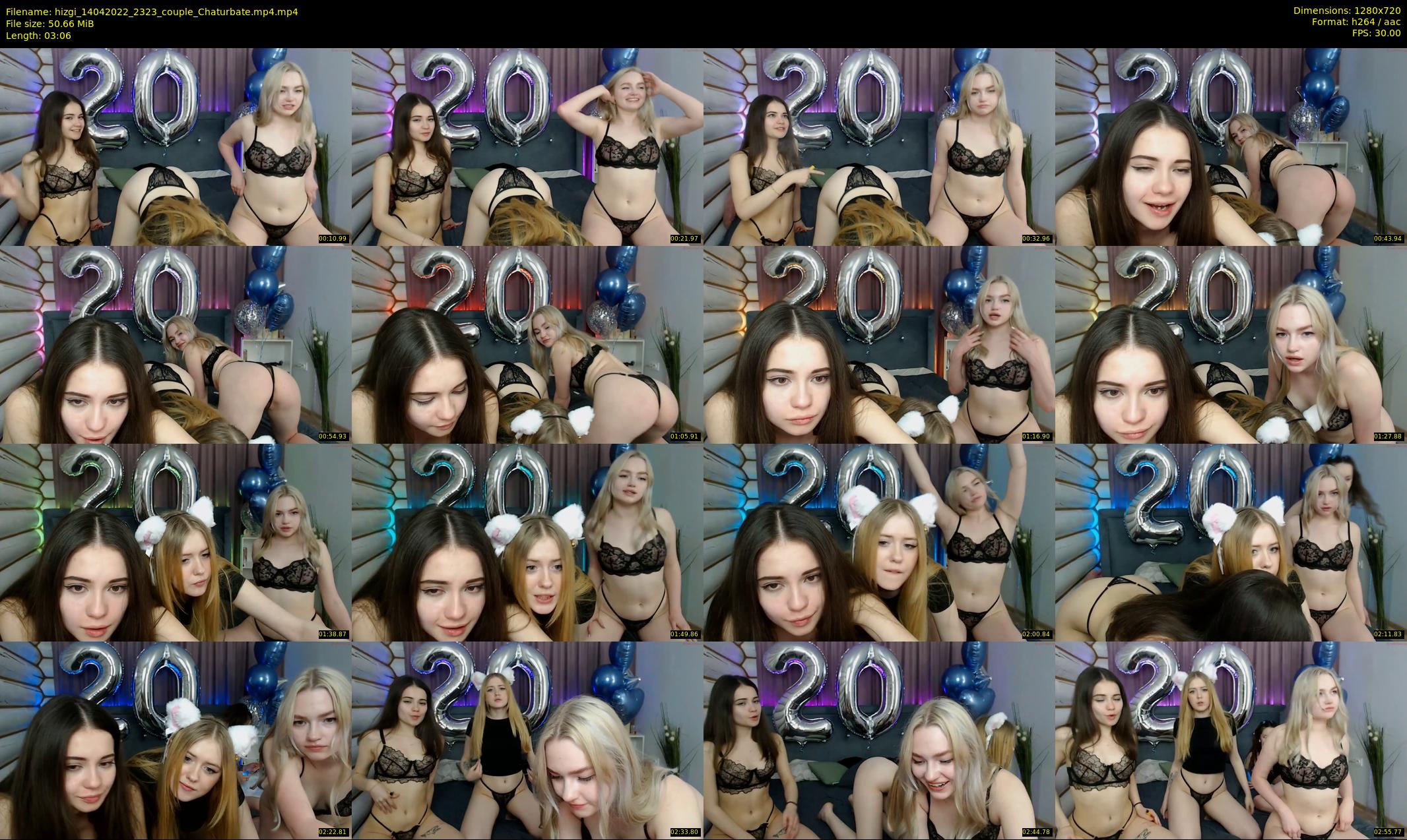 hizgi — 4 minute Chaturbate couple cam show recording, 720p, Apr 14, 2022