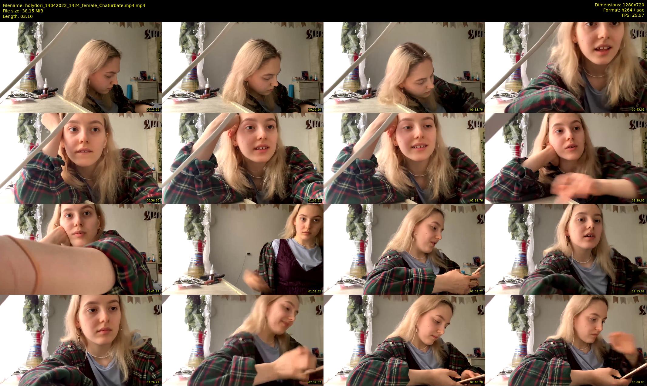 holydori — 4 minute Chaturbate female cam show recording, 720p, Apr 14, 2022