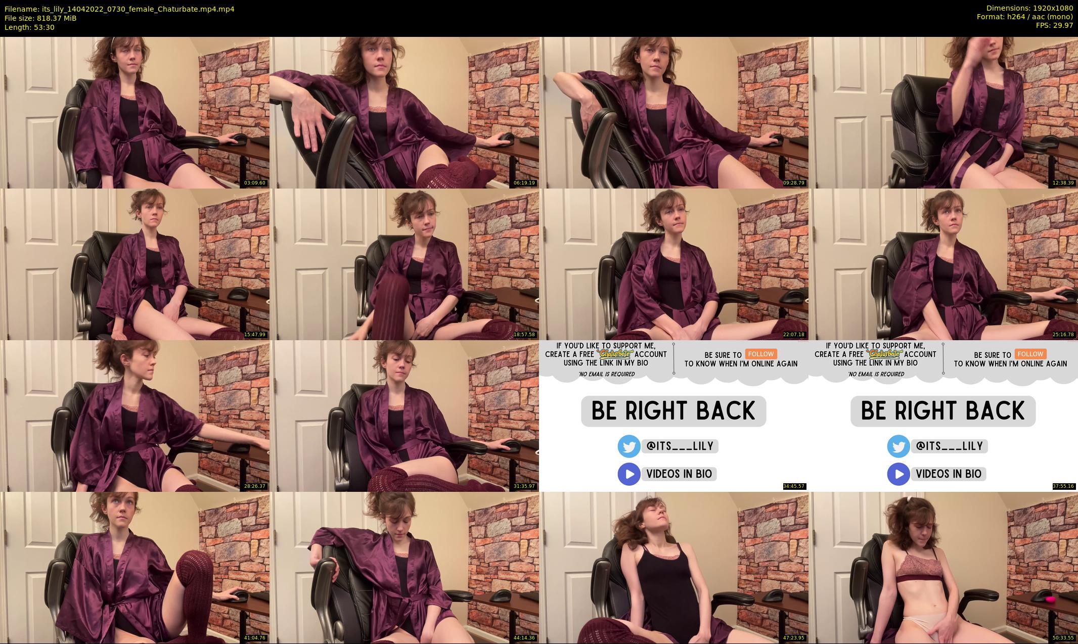 its_lily — 54 minute Chaturbate female cam show recording, 1080p, Apr 14, 2022