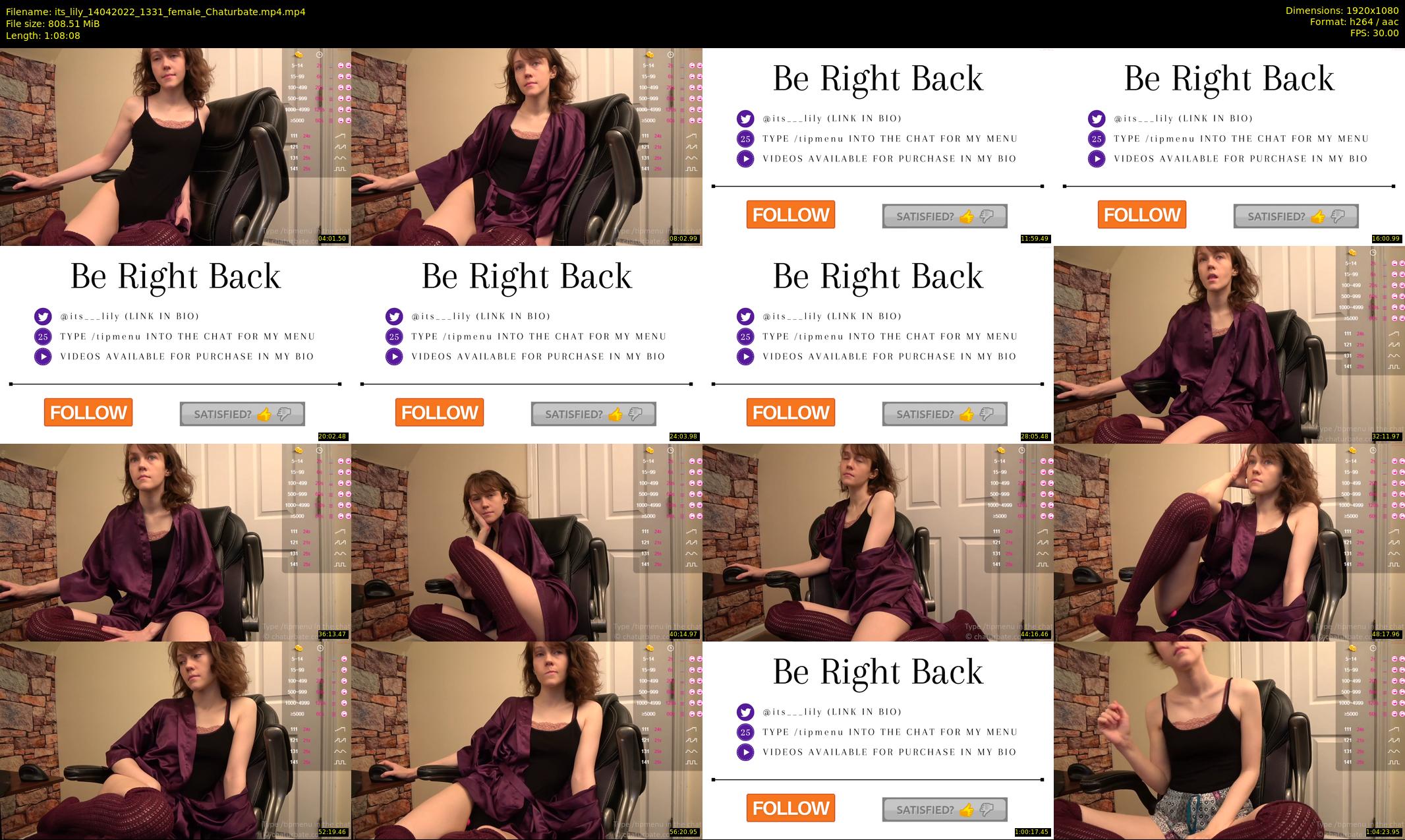 its_lily — 69 minute Chaturbate female cam show recording, 1080p, Apr 14, 2022