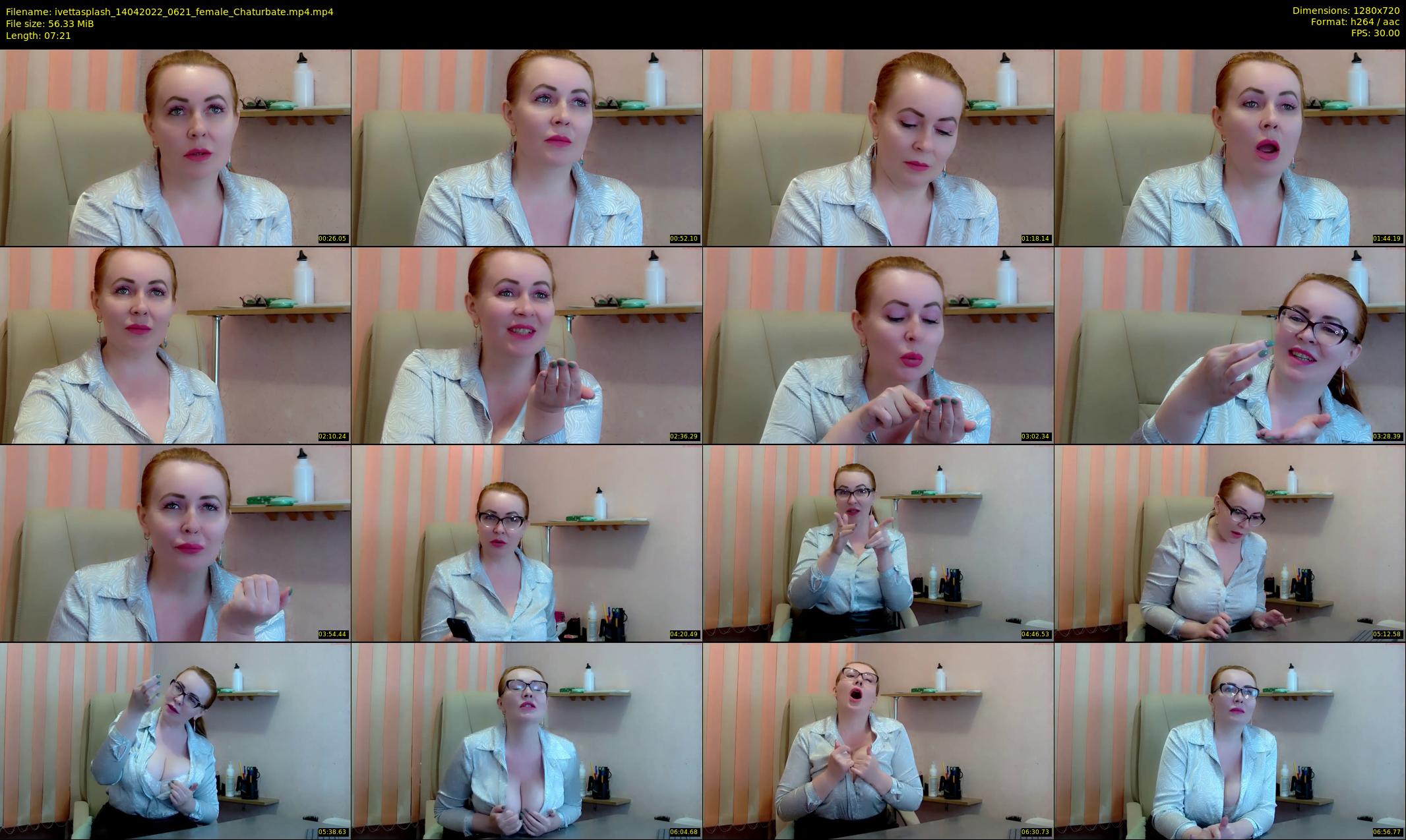 ivettasplash — 8 minute Chaturbate female cam show recording, 720p, Apr 14, 2022