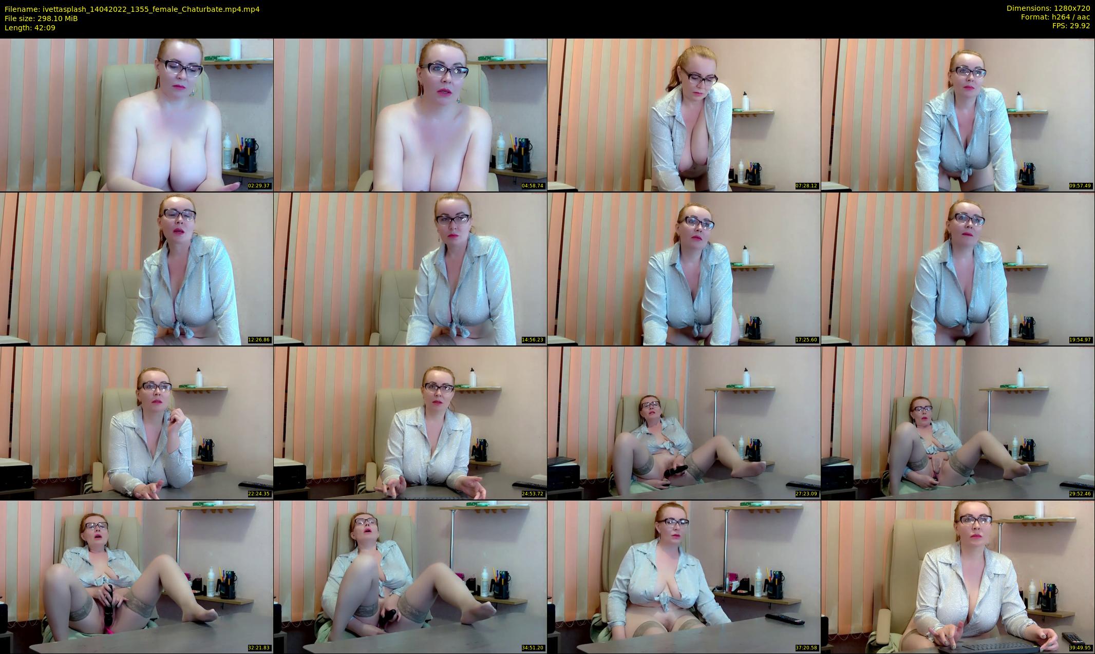 ivettasplash — 43 minute Chaturbate female cam show recording, 720p, Apr 14, 2022