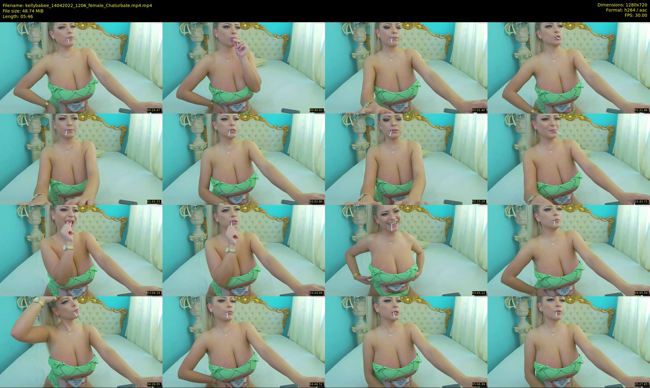 kellybabee — 6 minute Chaturbate female cam show recording, 720p, Apr 14, 2022