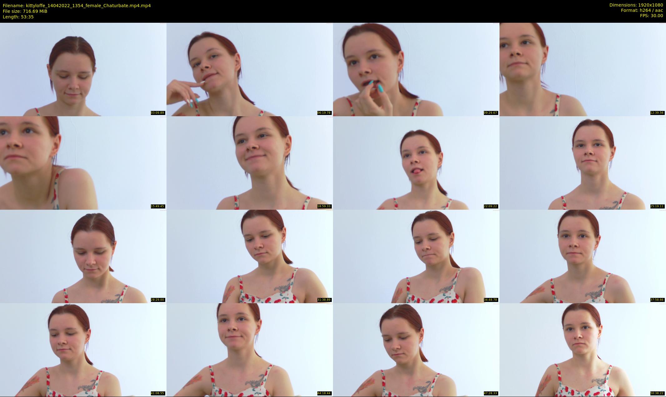 kittyloffe — 54 minute Chaturbate female cam show recording, 1080p, Apr 14, 2022