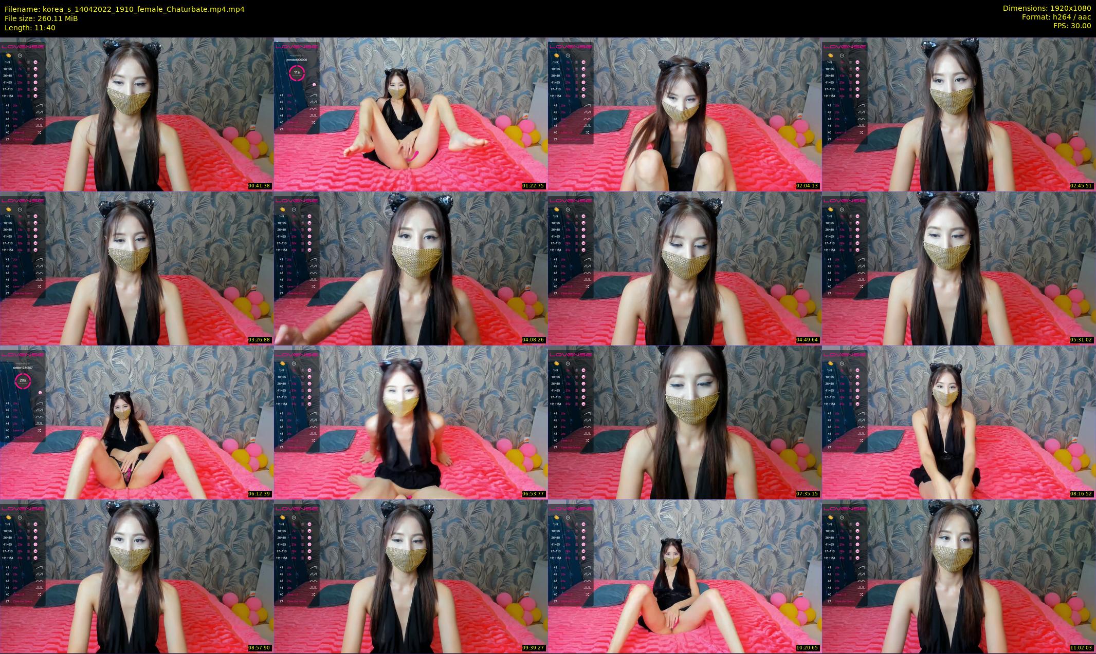 korea_s — 12 minute Chaturbate female cam show recording, 1080p, Apr 14, 2022