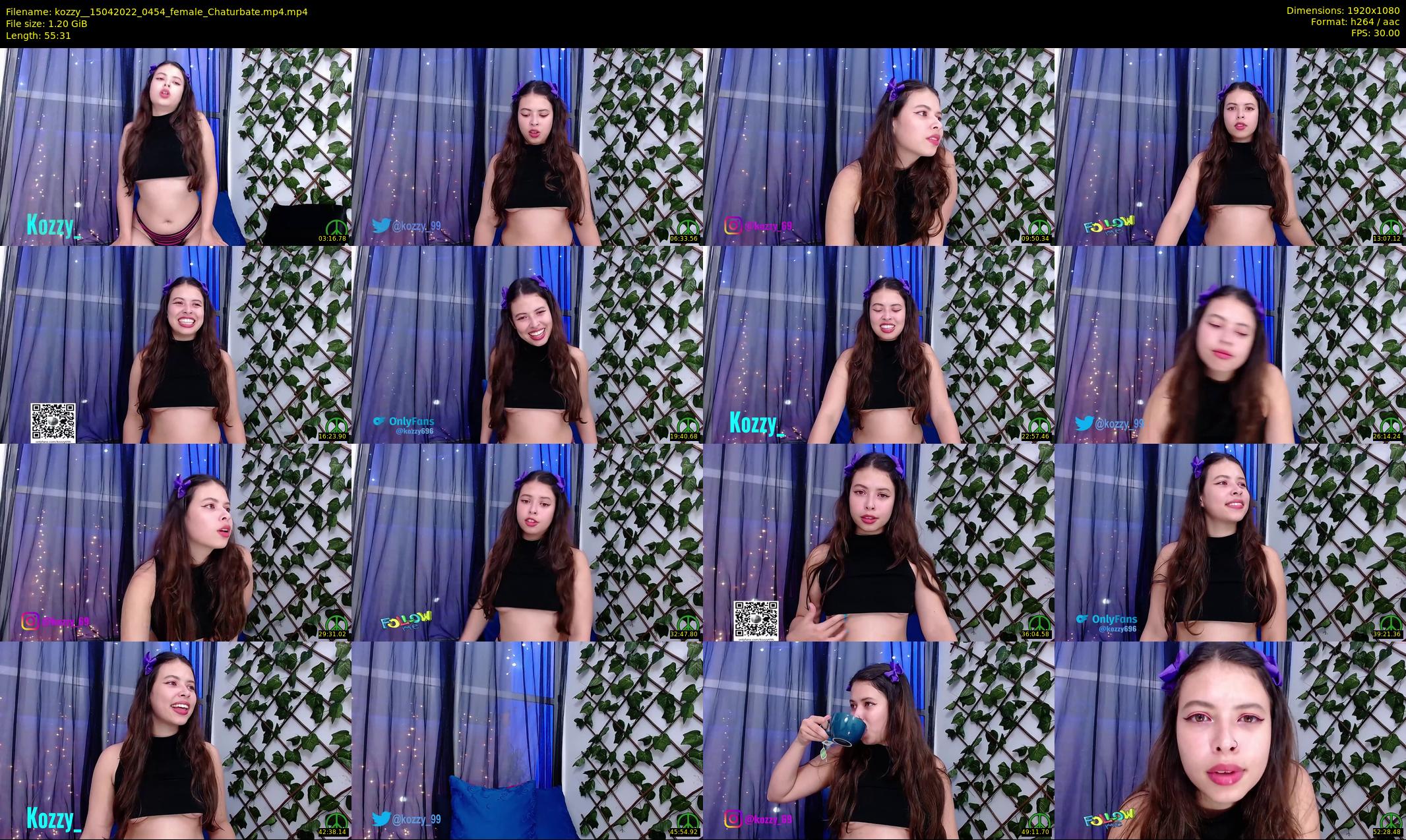 kozzy_ — 56 minute Chaturbate female cam show recording, 1080p, Apr 15, 2022