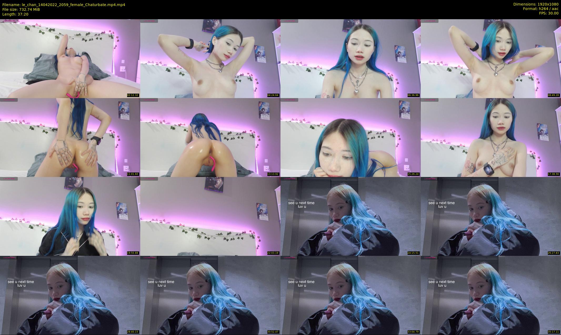 le_chan — 38 minute Chaturbate female cam show recording, 1080p, Apr 14, 2022