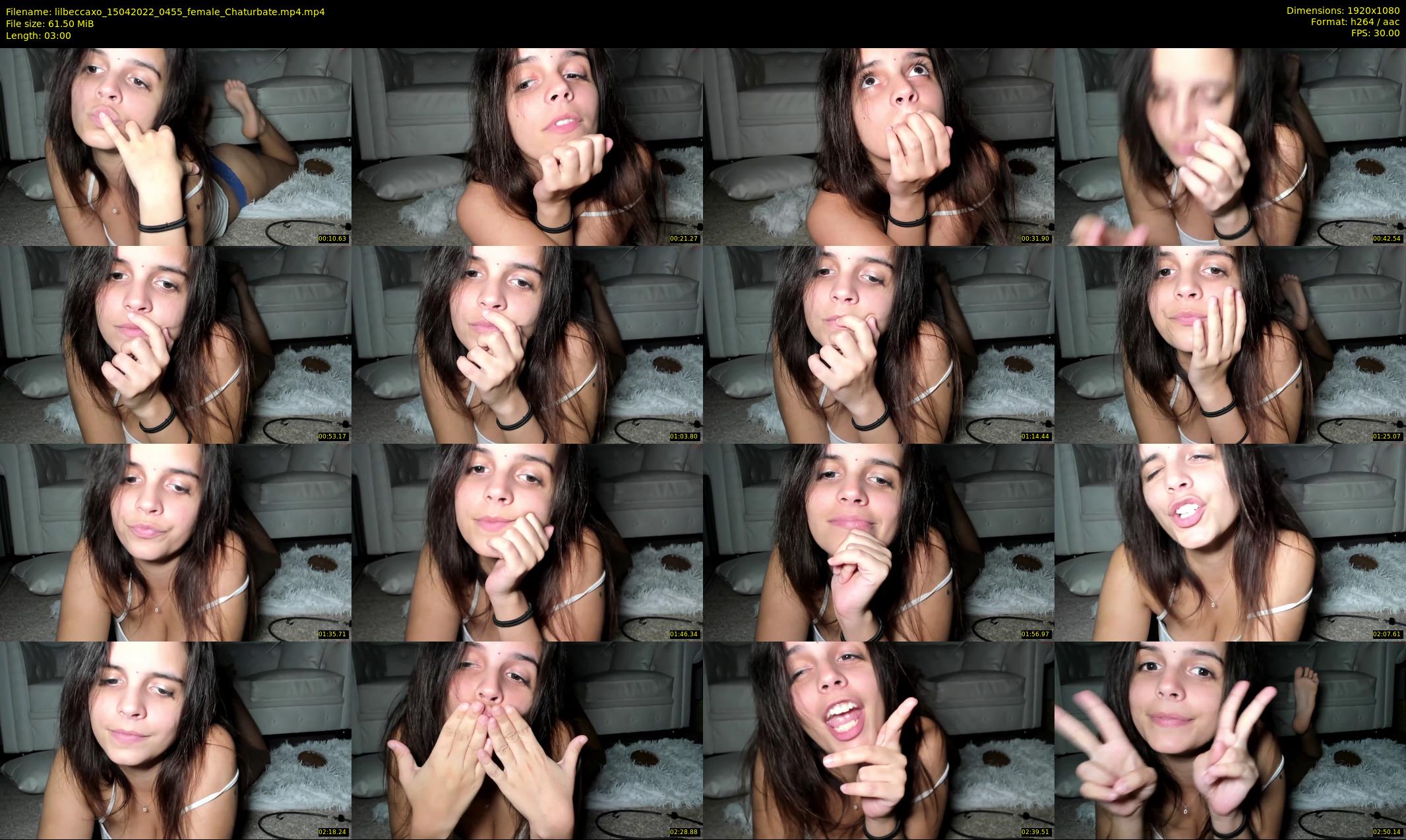 lilbeccaxo — 3 minute Chaturbate female cam show recording, 1080p, Apr 15, 2022