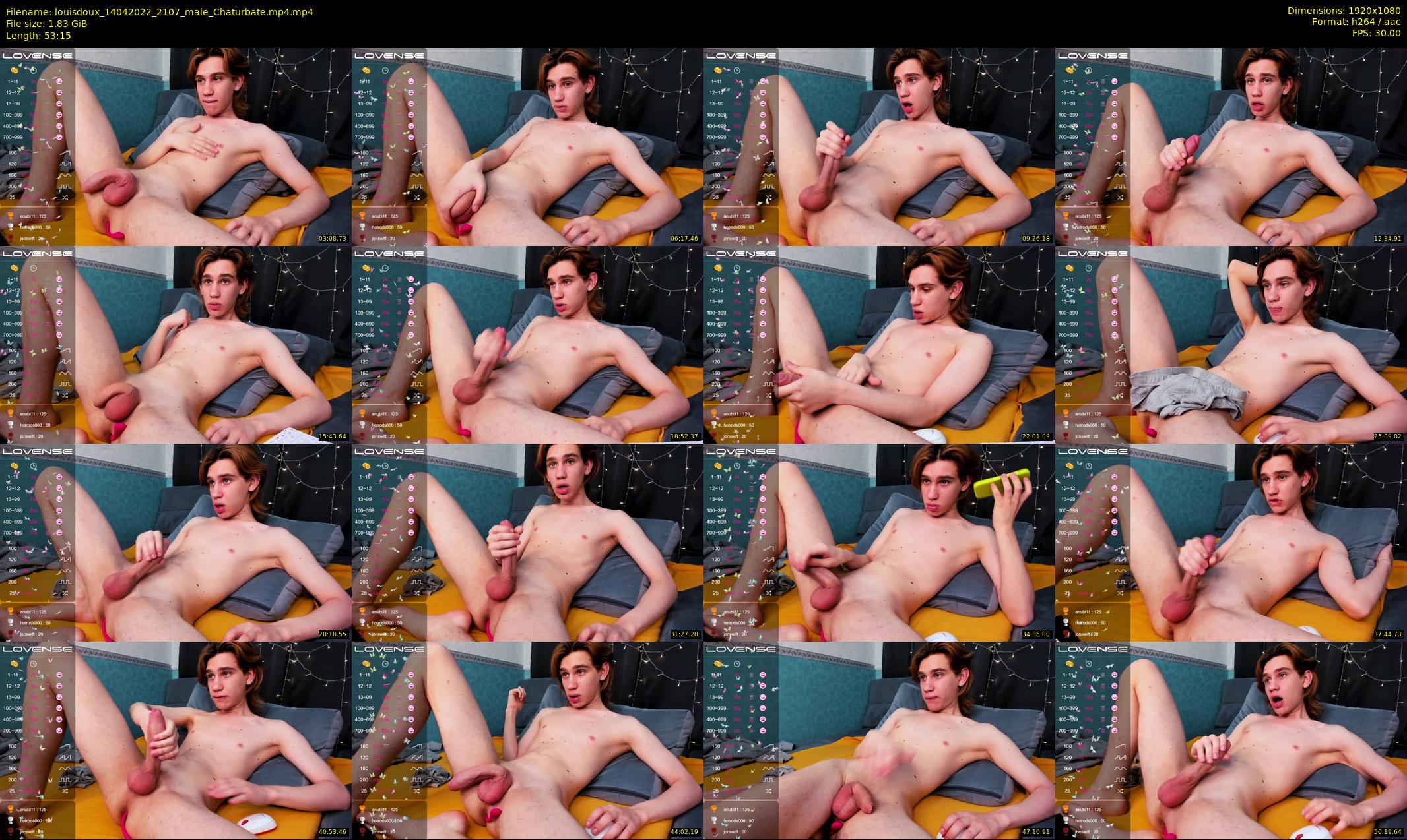louisdoux — 54 minute Chaturbate male cam show recording, 1080p, Apr 14, 2022