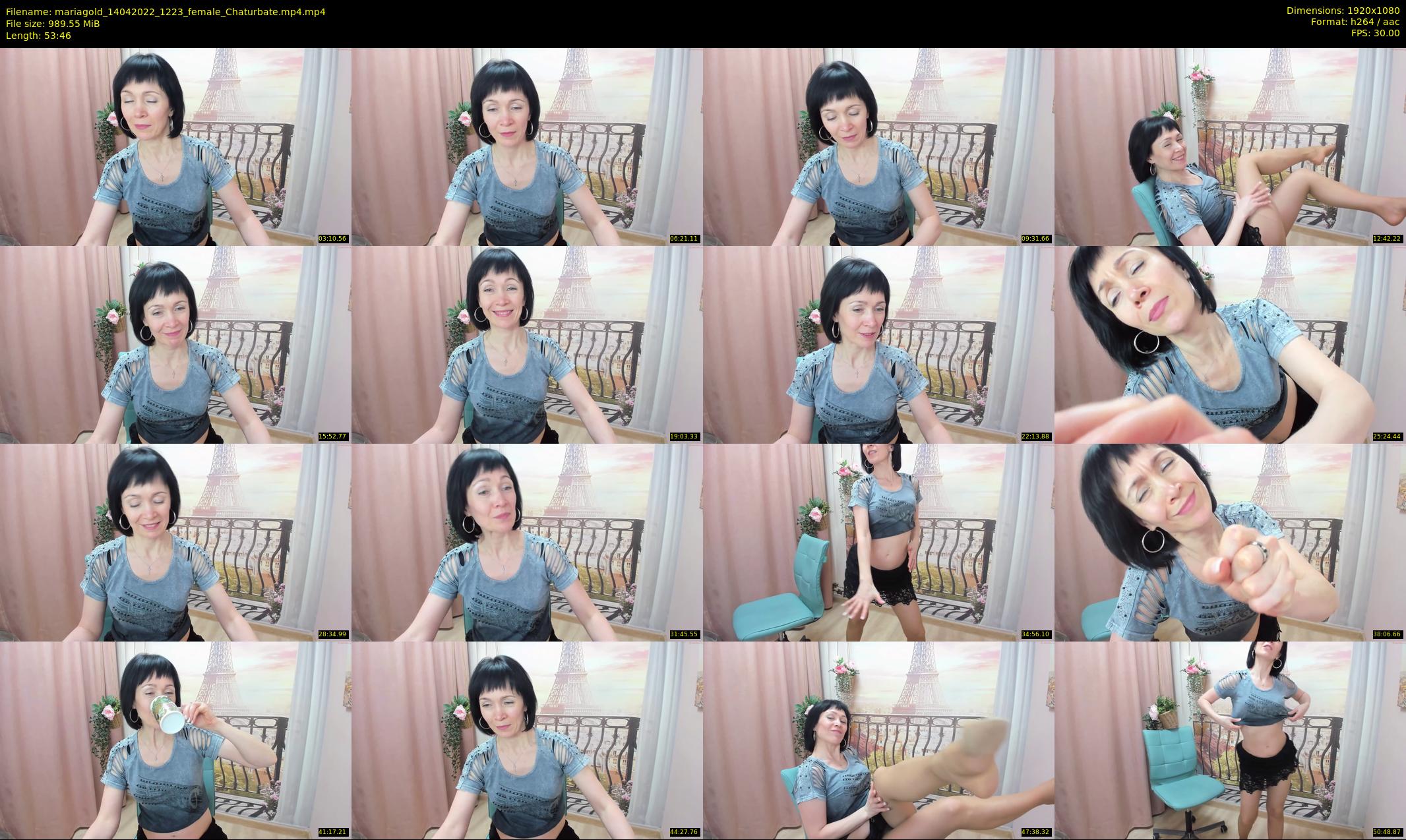 mariagold — 54 minute Chaturbate female cam show recording, 1080p, Apr 14, 2022