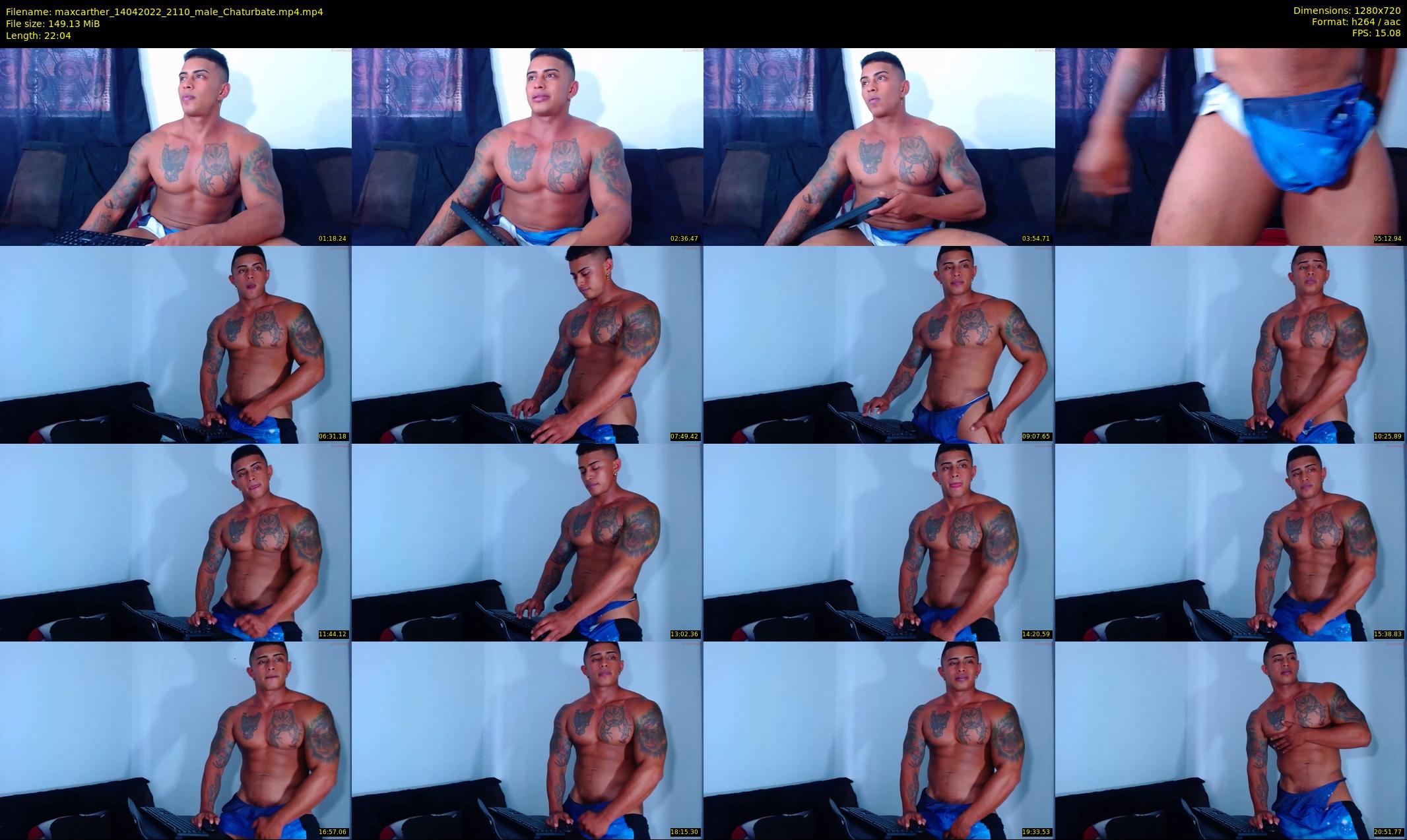 maxcarther — 23 minute Chaturbate male cam show recording, 720p, Apr 14, 2022