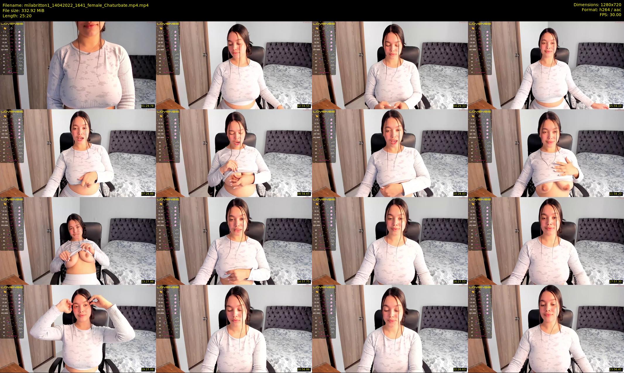 milabritton1 — 26 minute Chaturbate female cam show recording, 720p, Apr 14, 2022