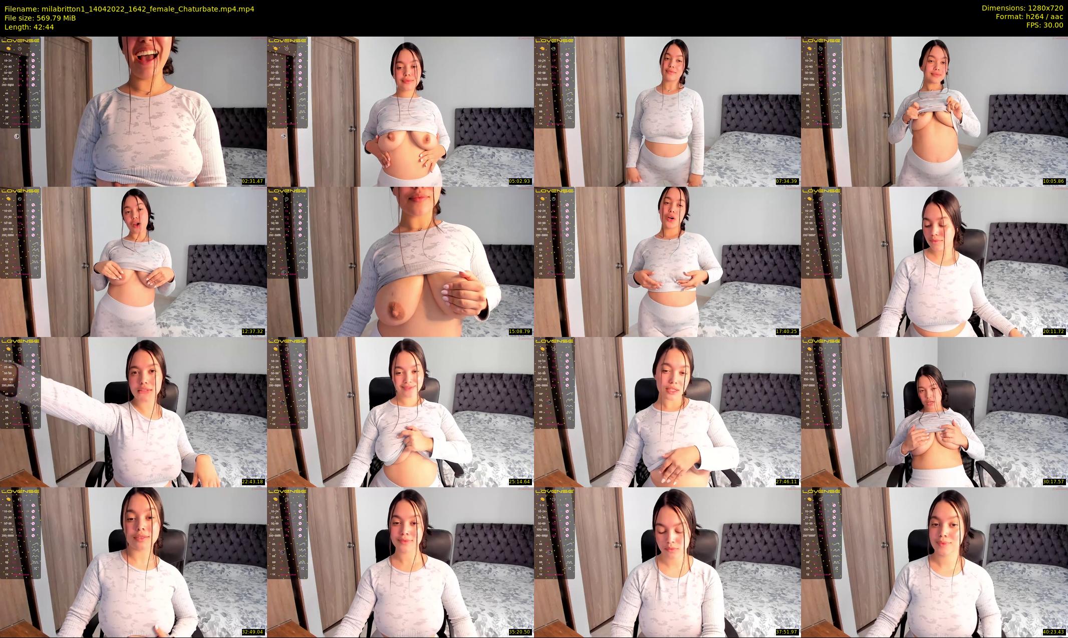 milabritton1 — 43 minute Chaturbate female cam show recording, 720p, Apr 14, 2022