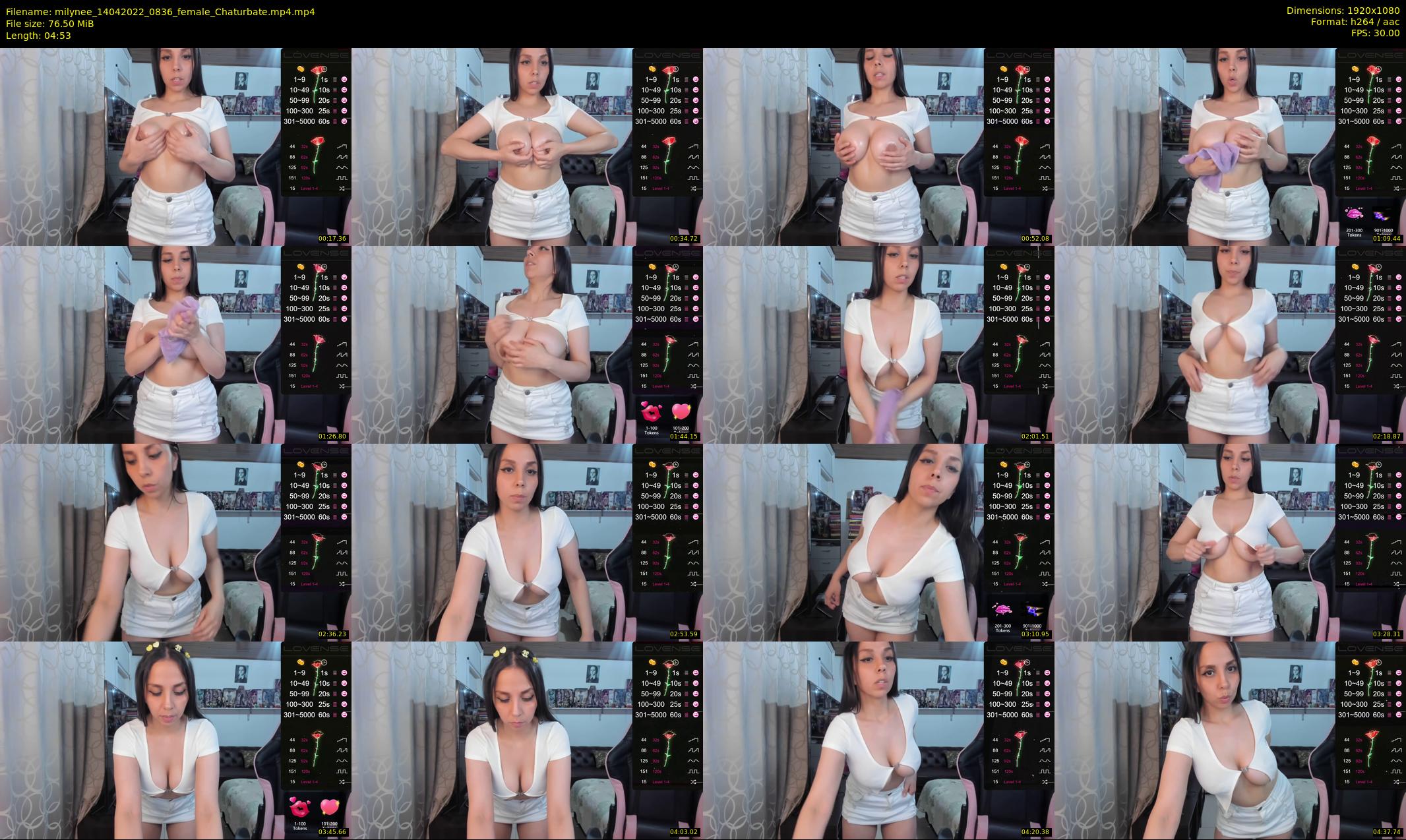 milynee — 5 minute Chaturbate female cam show recording, 1080p, Apr 14, 2022
