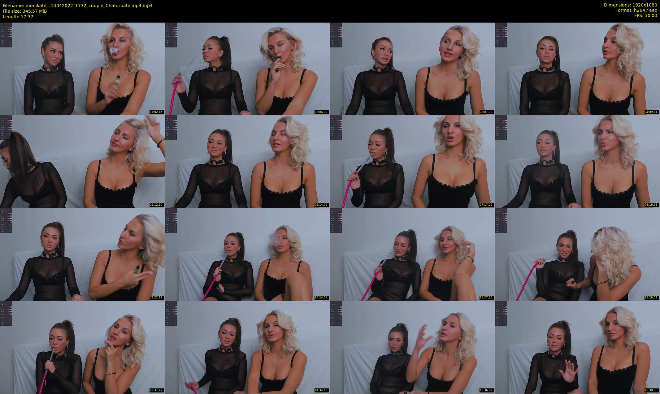 monikate_ — 18 minute Chaturbate couple cam show recording, 1080p, Apr 14, 2022