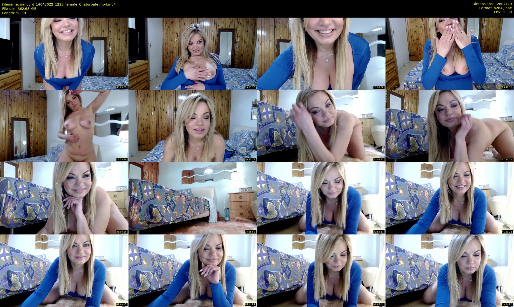 nancy_d — 59 minute Chaturbate female cam show recording, 720p, Apr 14, 2022