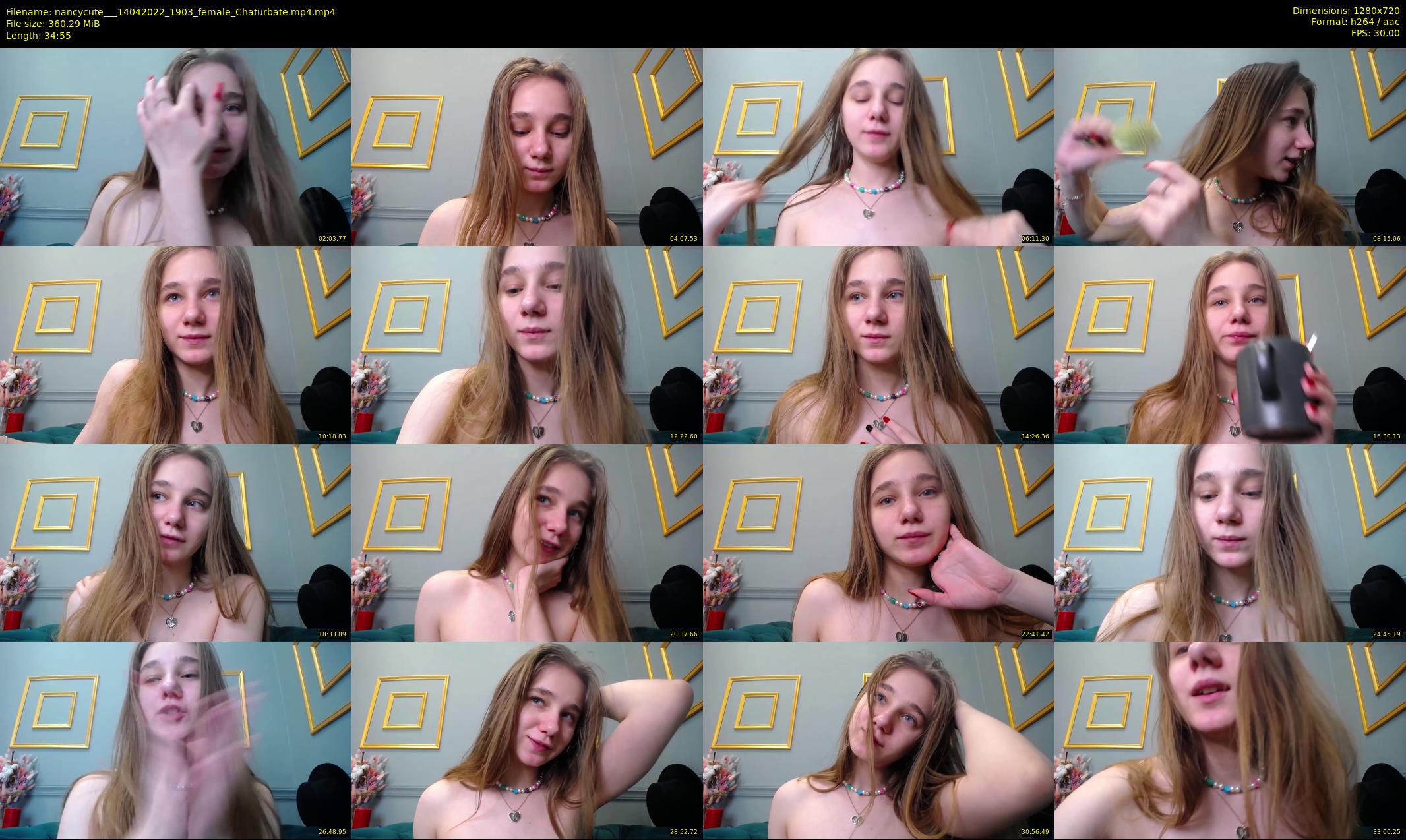 nancycute__ — 35 minute Chaturbate female cam show recording, 720p, Apr 14, 2022