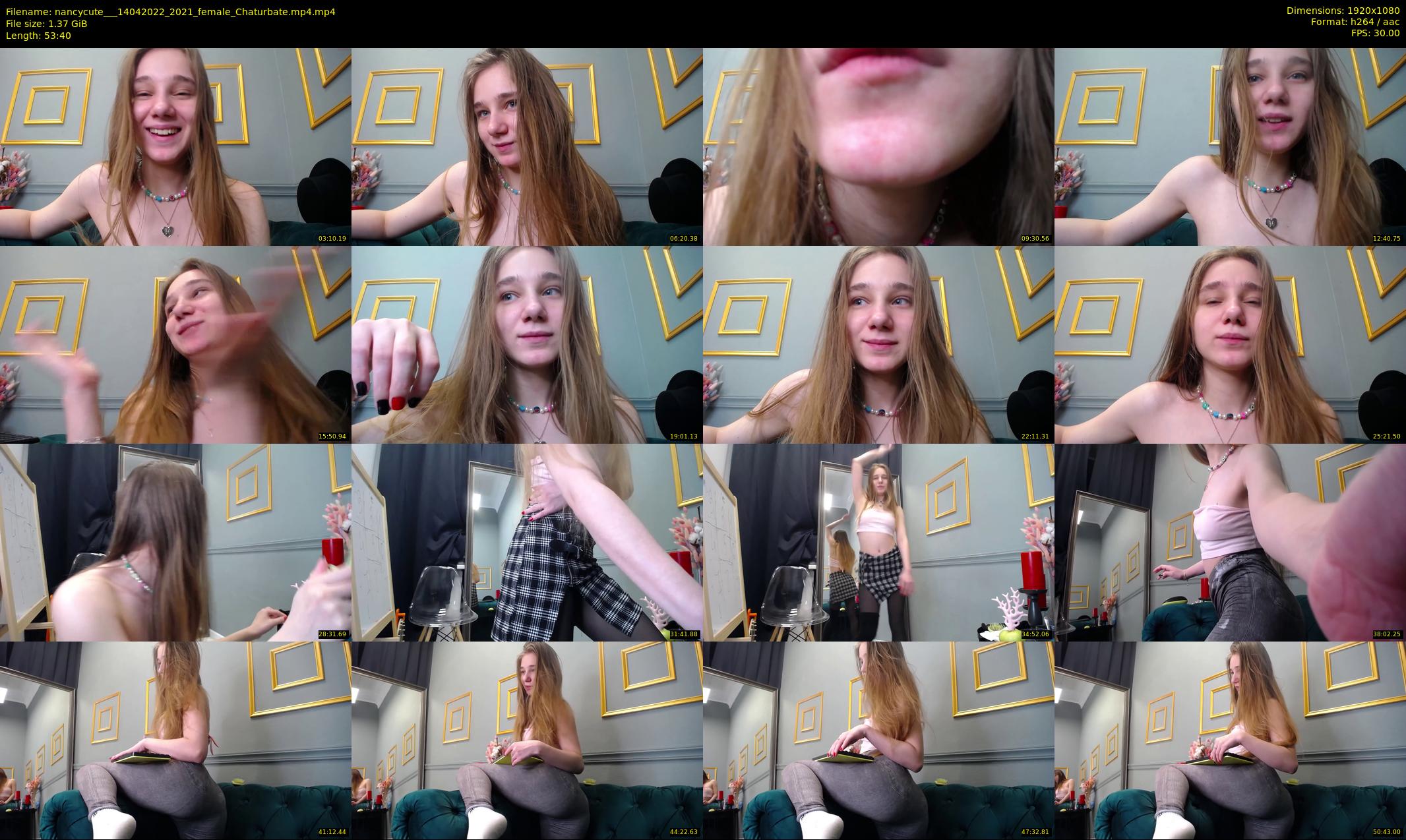 nancycute__ — 54 minute Chaturbate female cam show recording, 1080p, Apr 14, 2022