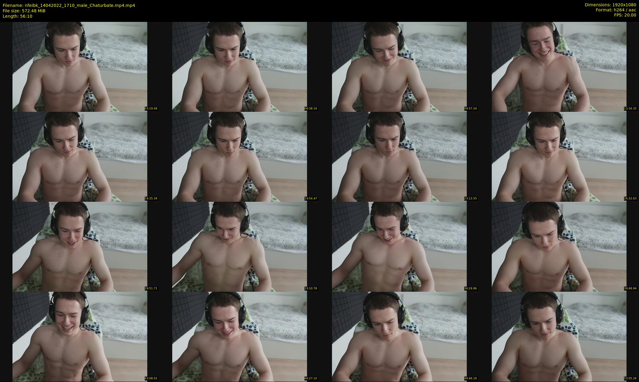 nfeibk — 57 minute Chaturbate male cam show recording, 1080p, Apr 14, 2022