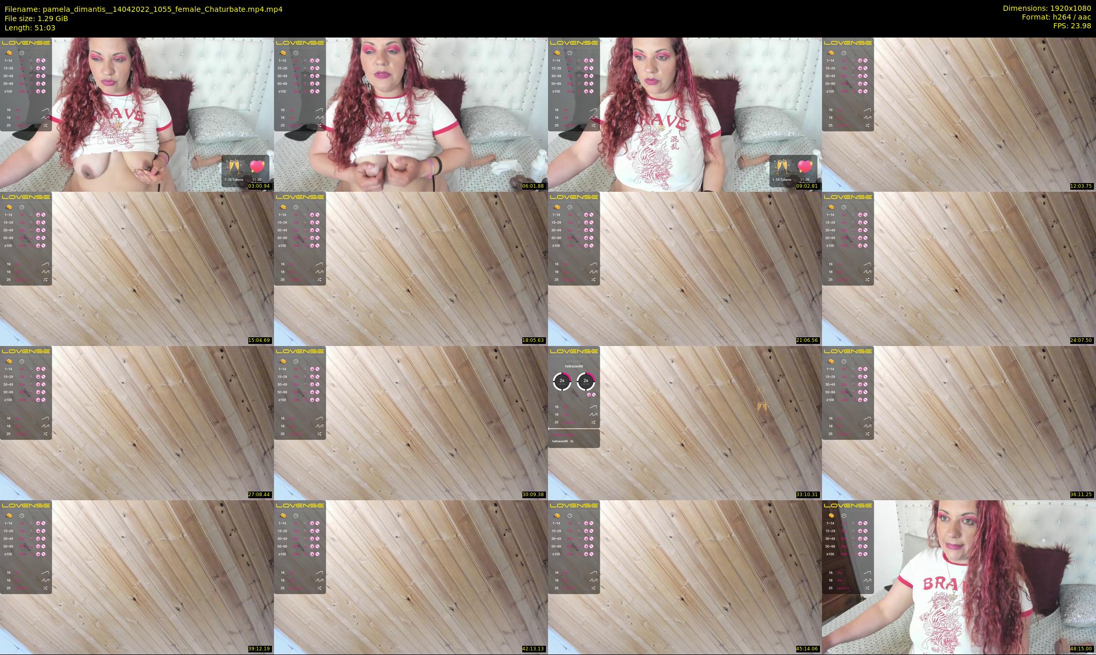 pamela_dimantis_ — 52 minute Chaturbate female cam show recording, 1080p, Apr 14, 2022