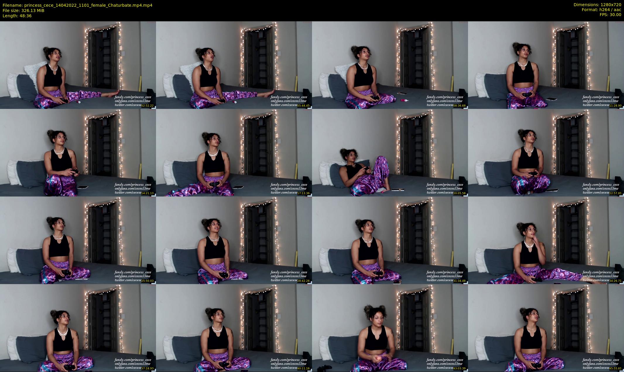 princess_cece — 49 minute Chaturbate female cam show recording, 720p, Apr 14, 2022