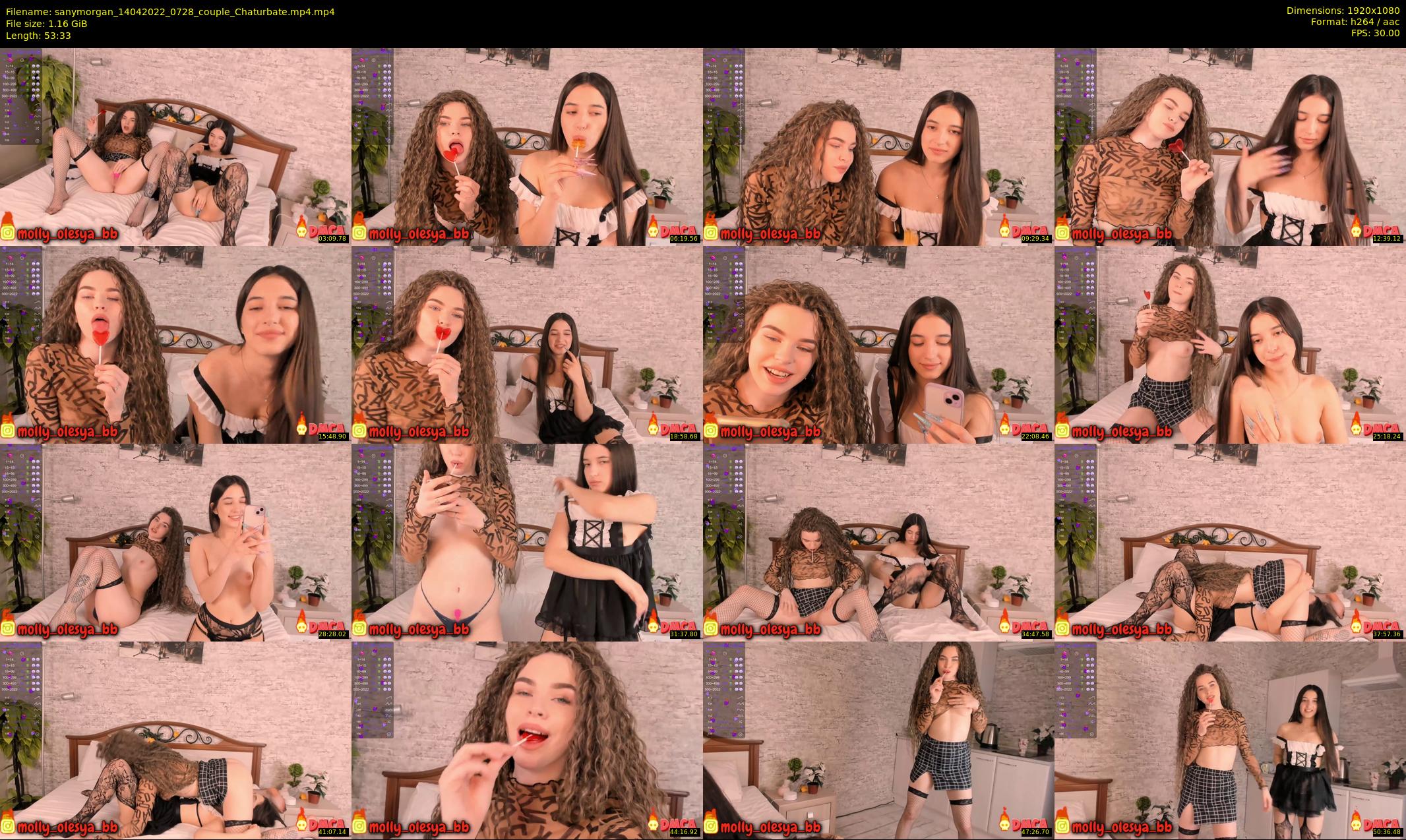 sanymorgan — 54 minute Chaturbate couple cam show recording, 1080p, Apr 14, 2022