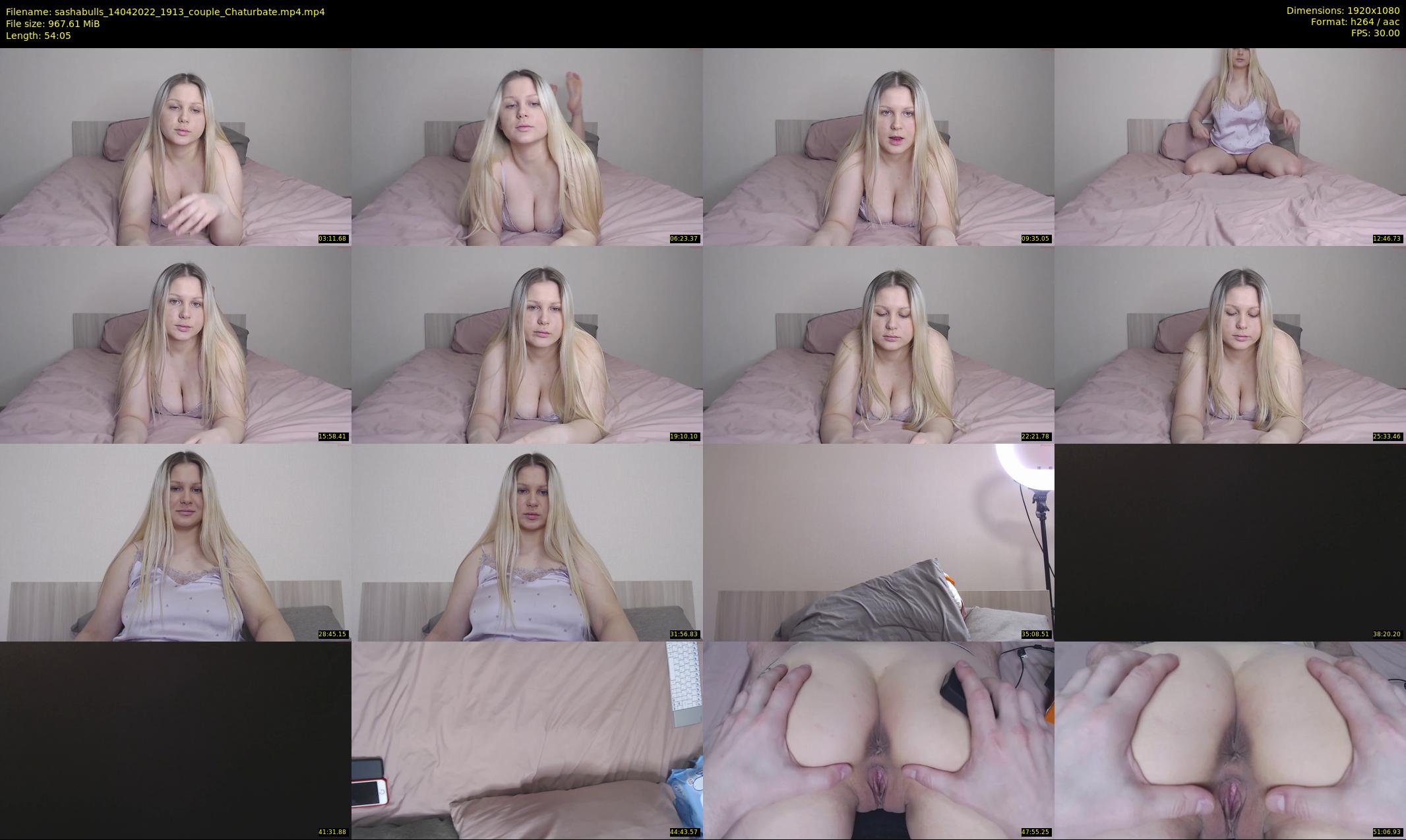 sashabulls — 55 minute Chaturbate couple cam show recording, 1080p, Apr 14, 2022