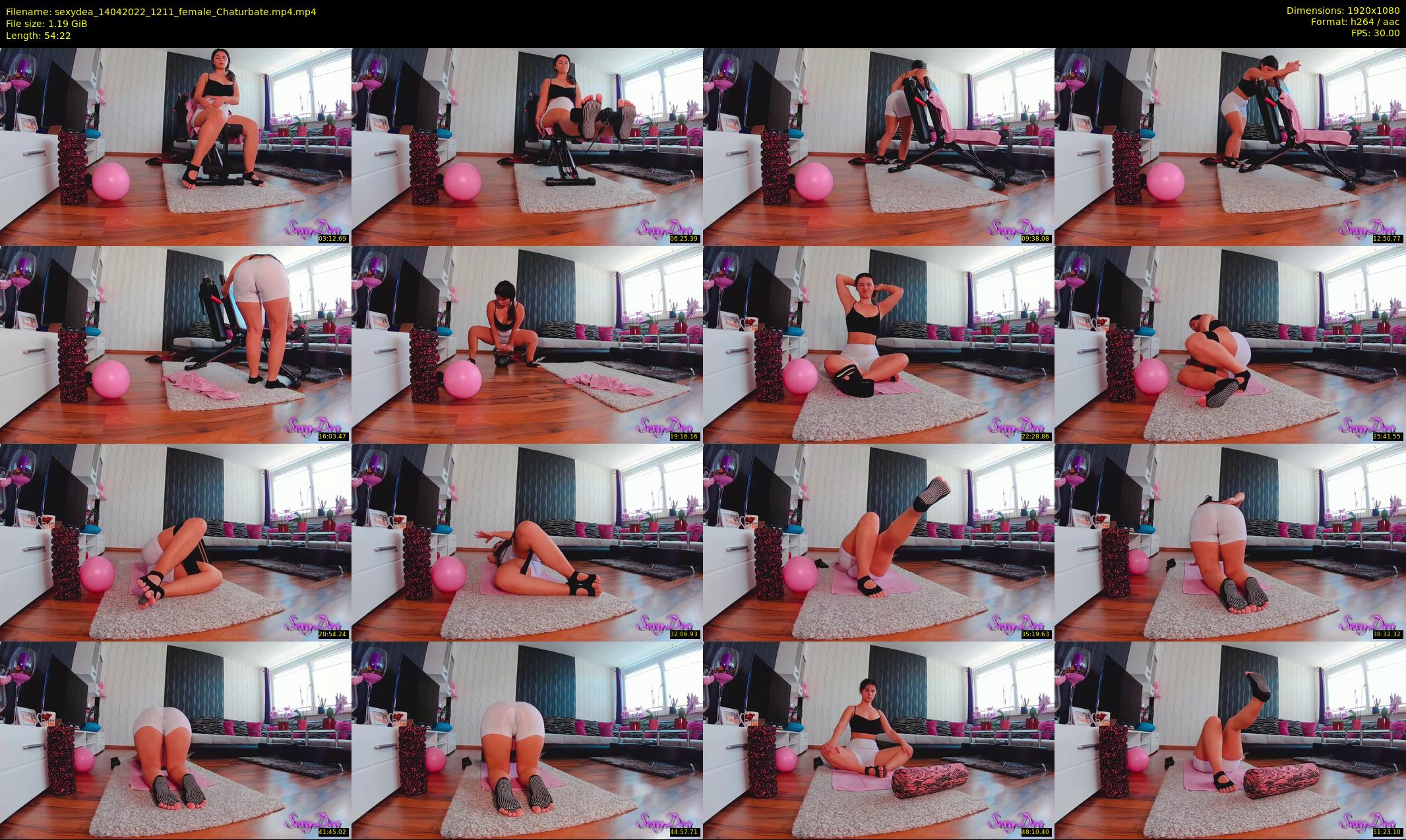 sexydea — 55 minute Chaturbate female cam show recording, 1080p, Apr 14, 2022