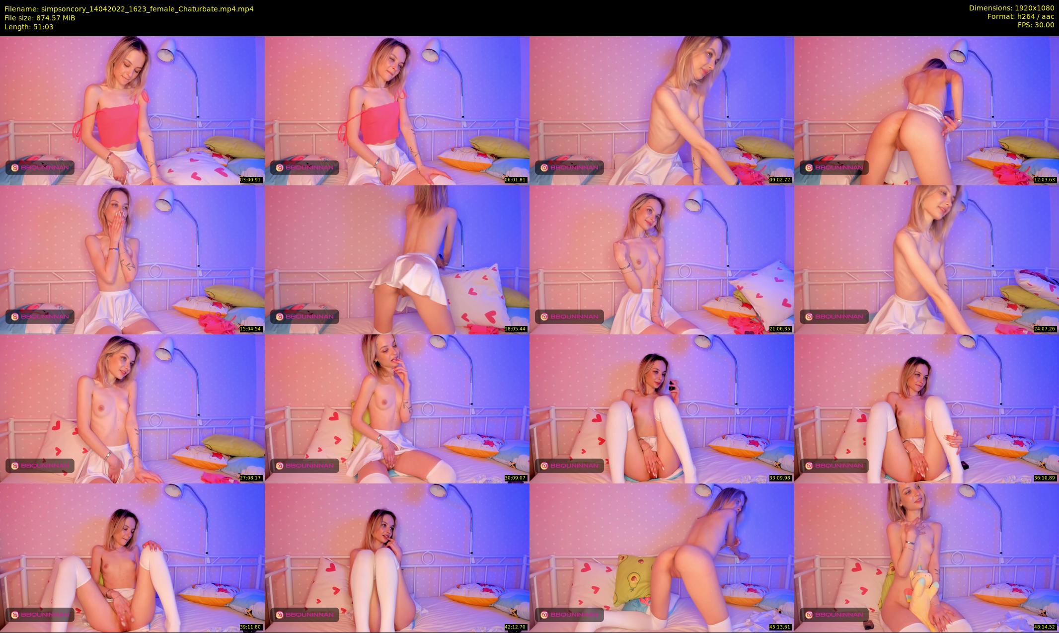 simpsoncory — 52 minute Chaturbate female cam show recording, 1080p, Apr 14, 2022