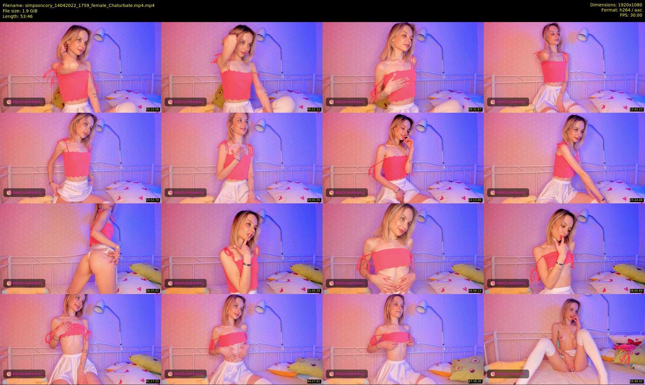 simpsoncory — 54 minute Chaturbate female cam show recording, 1080p, Apr 14, 2022