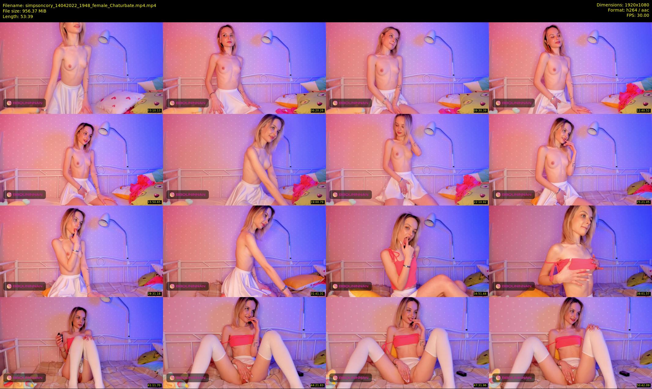 simpsoncory — 54 minute Chaturbate female cam show recording, 1080p, Apr 14, 2022