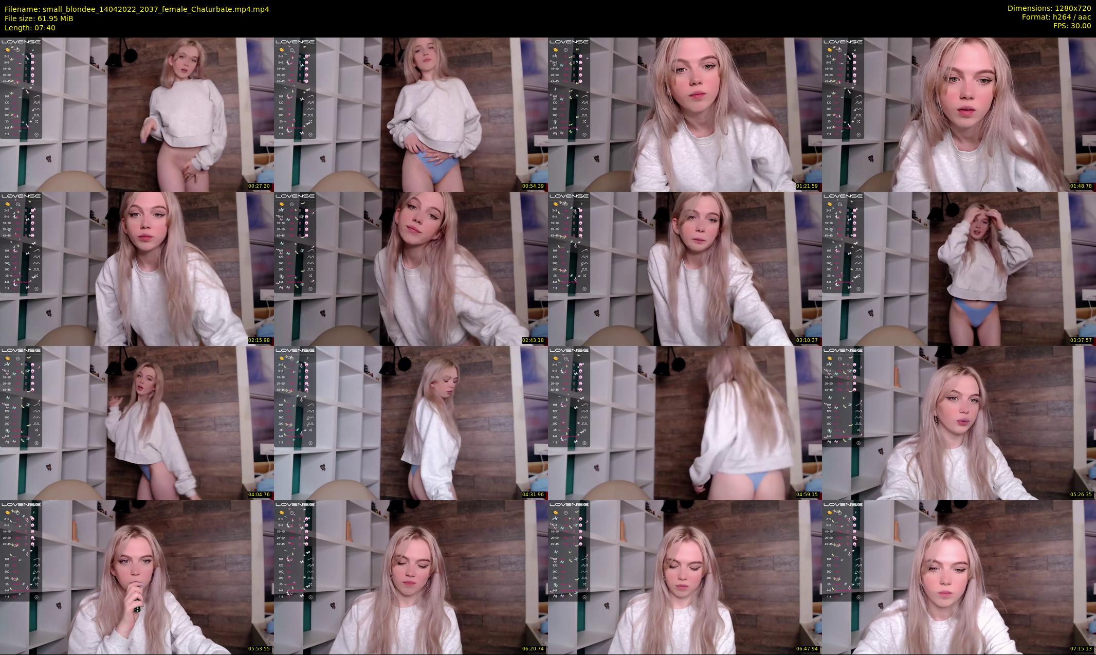 small_blondee — 8 minute Chaturbate female cam show recording, 720p, Apr 14, 2022