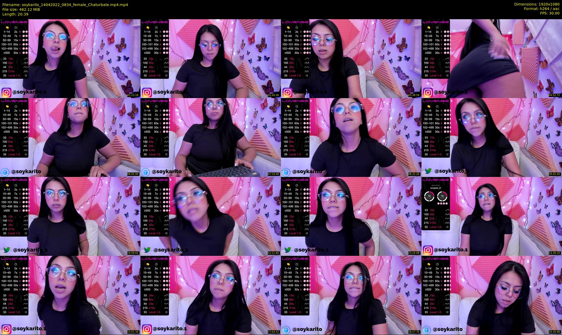 soykarito — 21 minute Chaturbate female cam show recording, 1080p, Apr 14, 2022