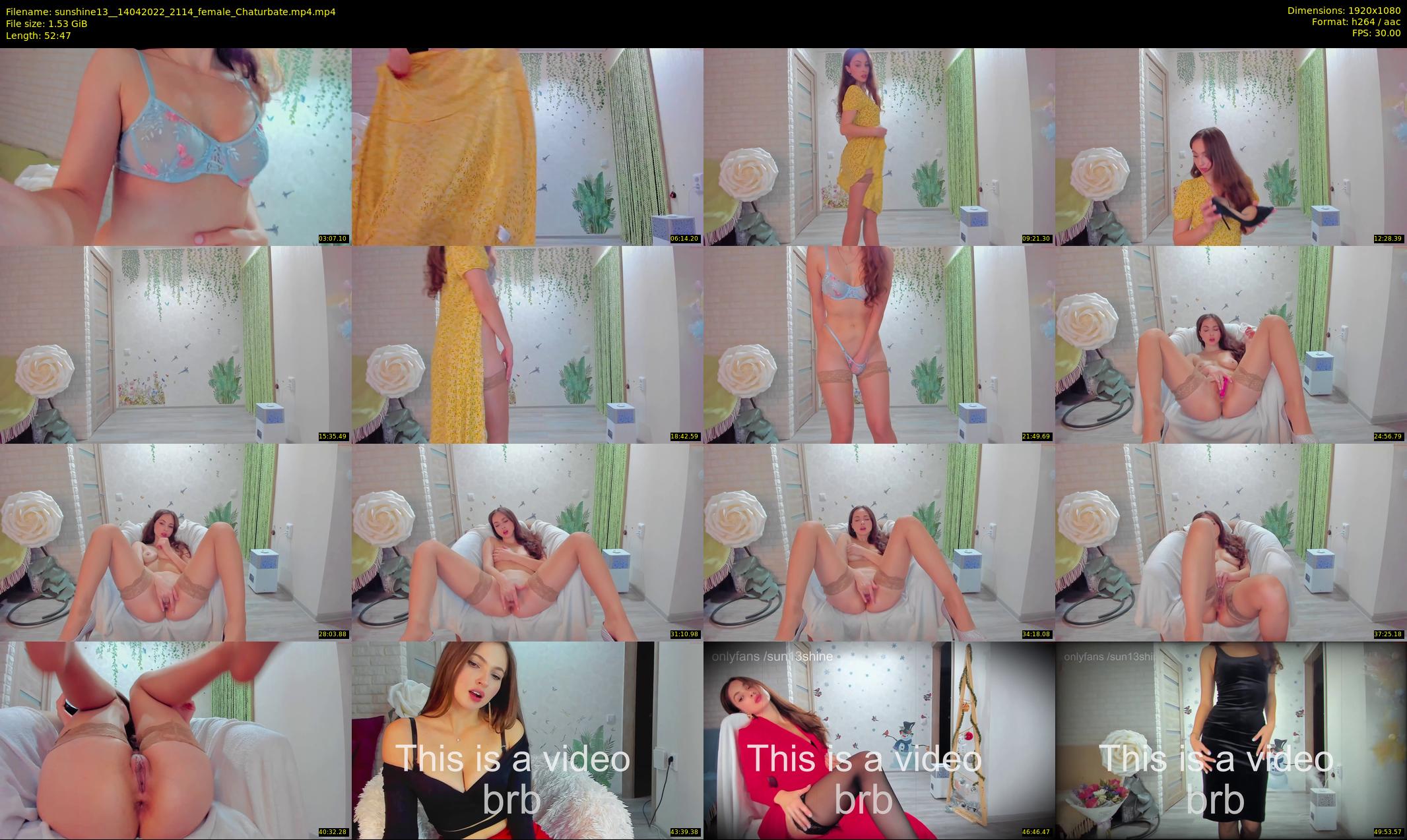 sunshine13_ — 53 minute Chaturbate female cam show recording, 1080p, Apr 14, 2022
