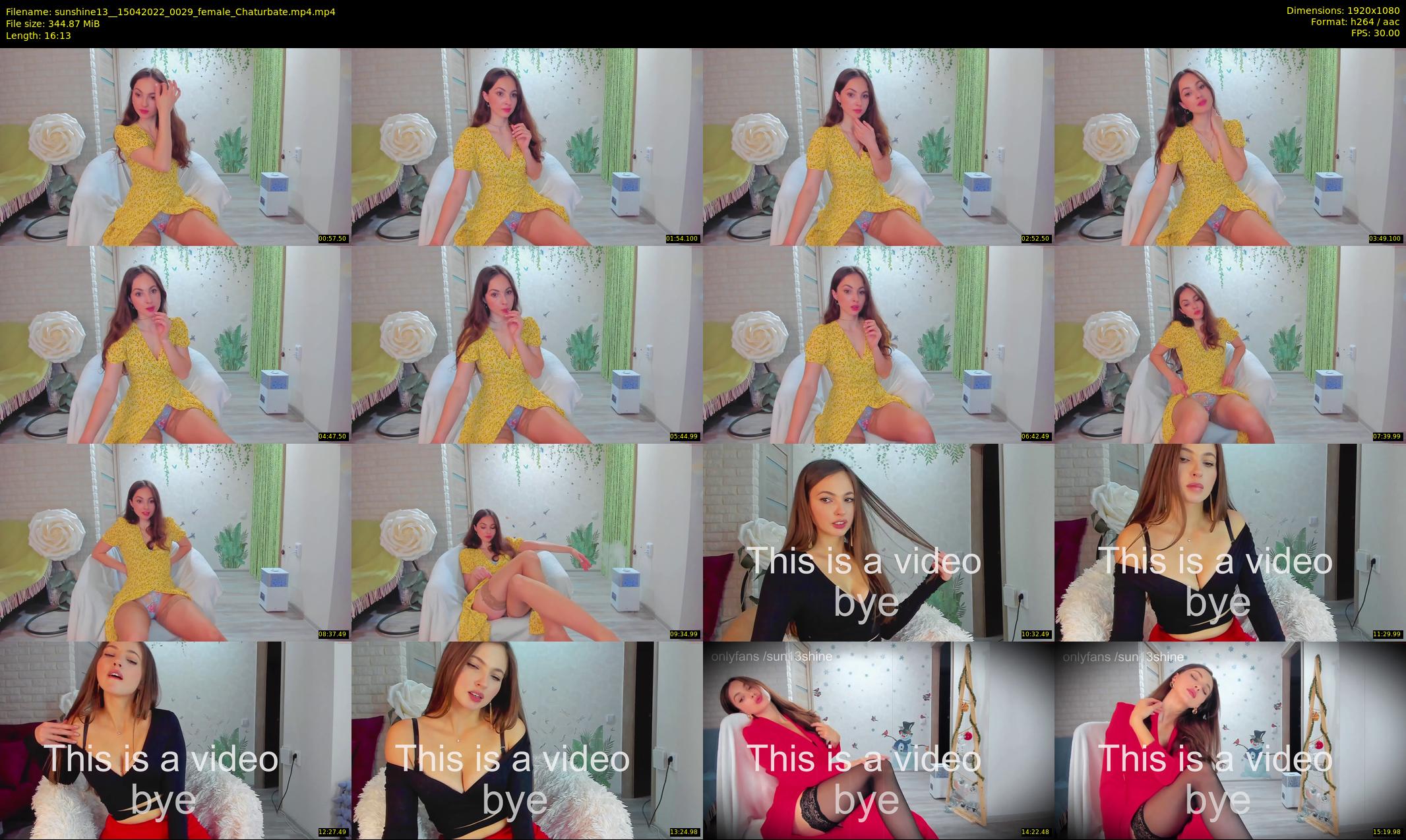 sunshine13_ — 17 minute Chaturbate female cam show recording, 1080p, Apr 15, 2022