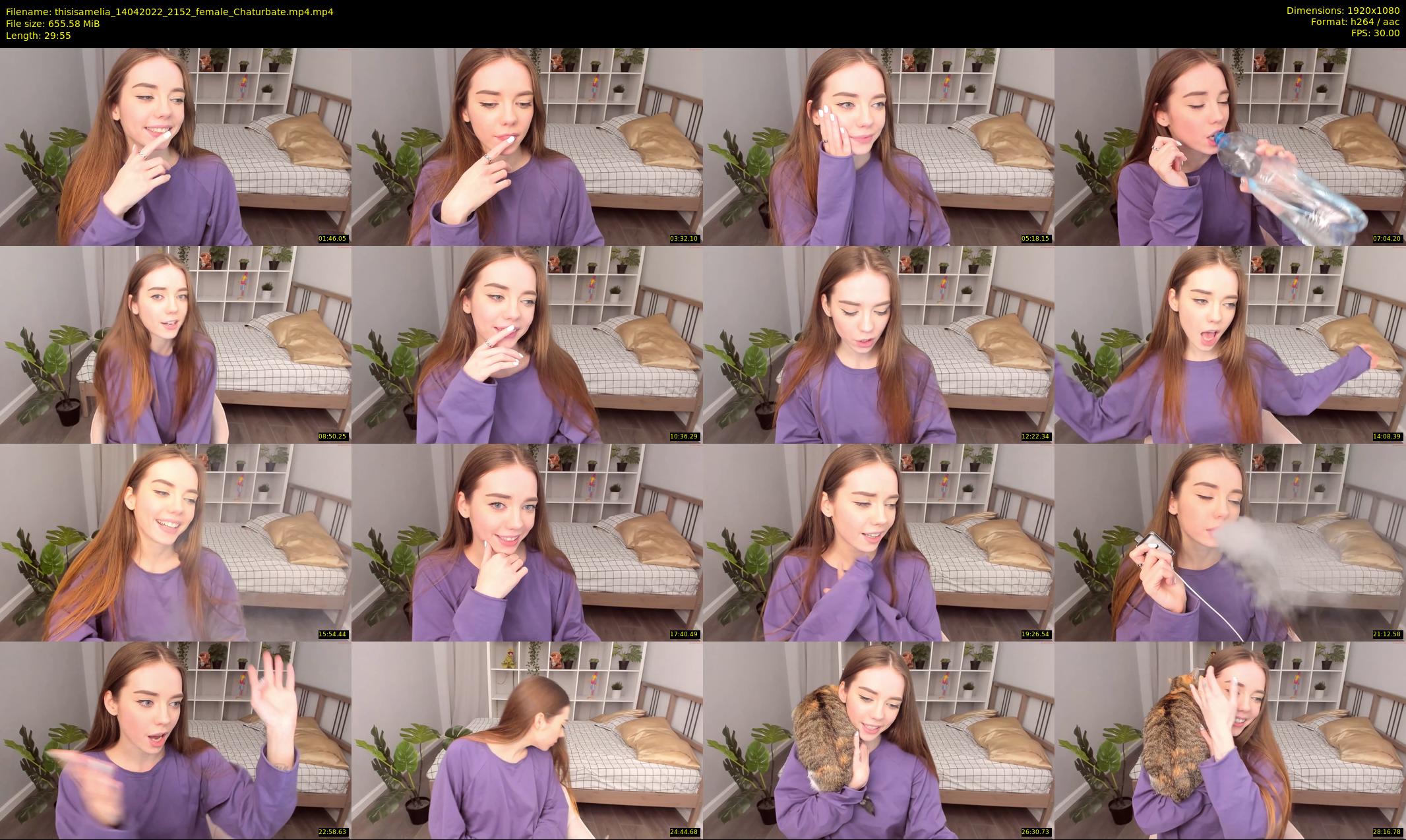 thisisamelia — 30 minute Chaturbate female cam show recording, 1080p, Apr 14, 2022